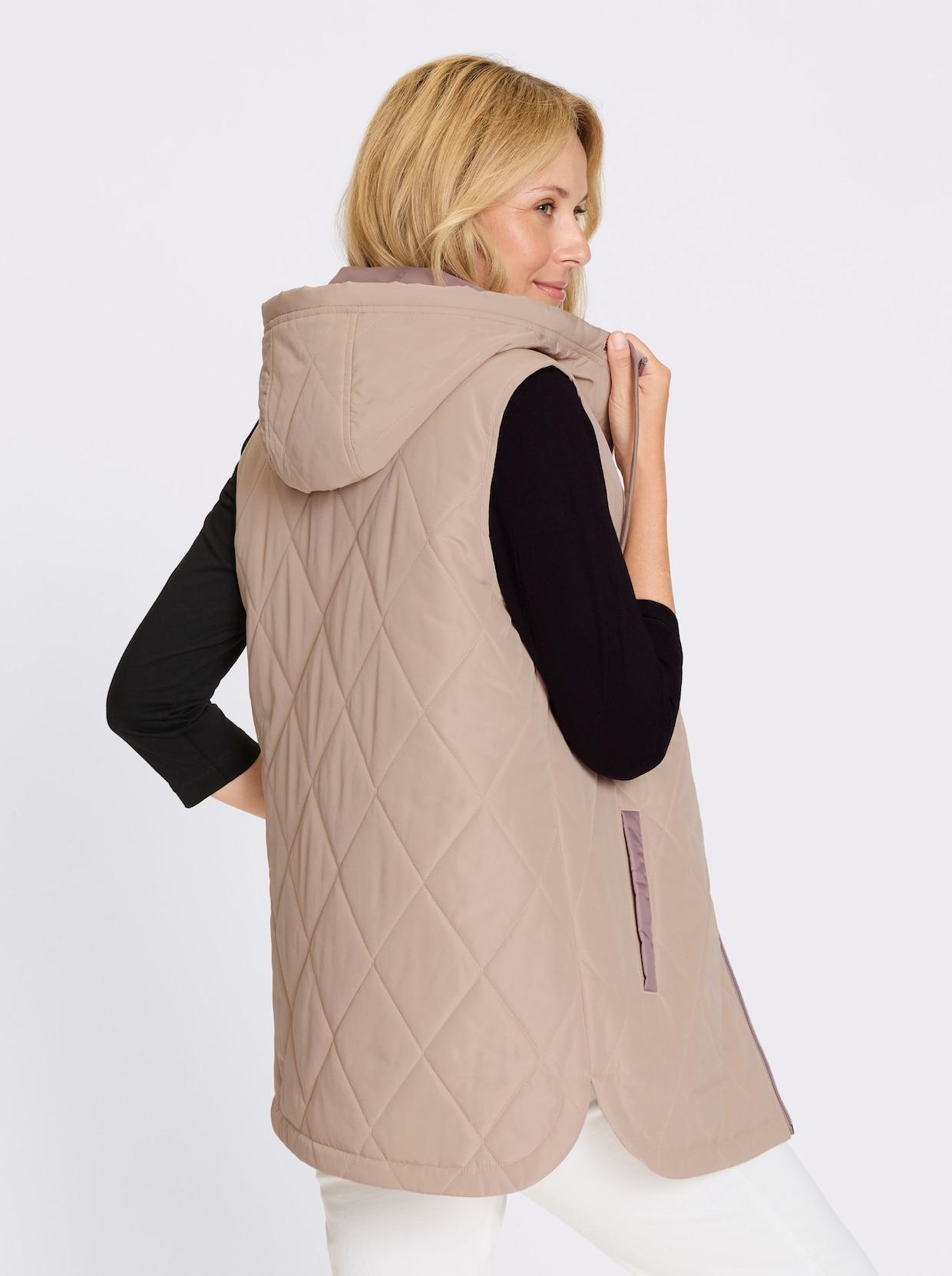Longweste - beige