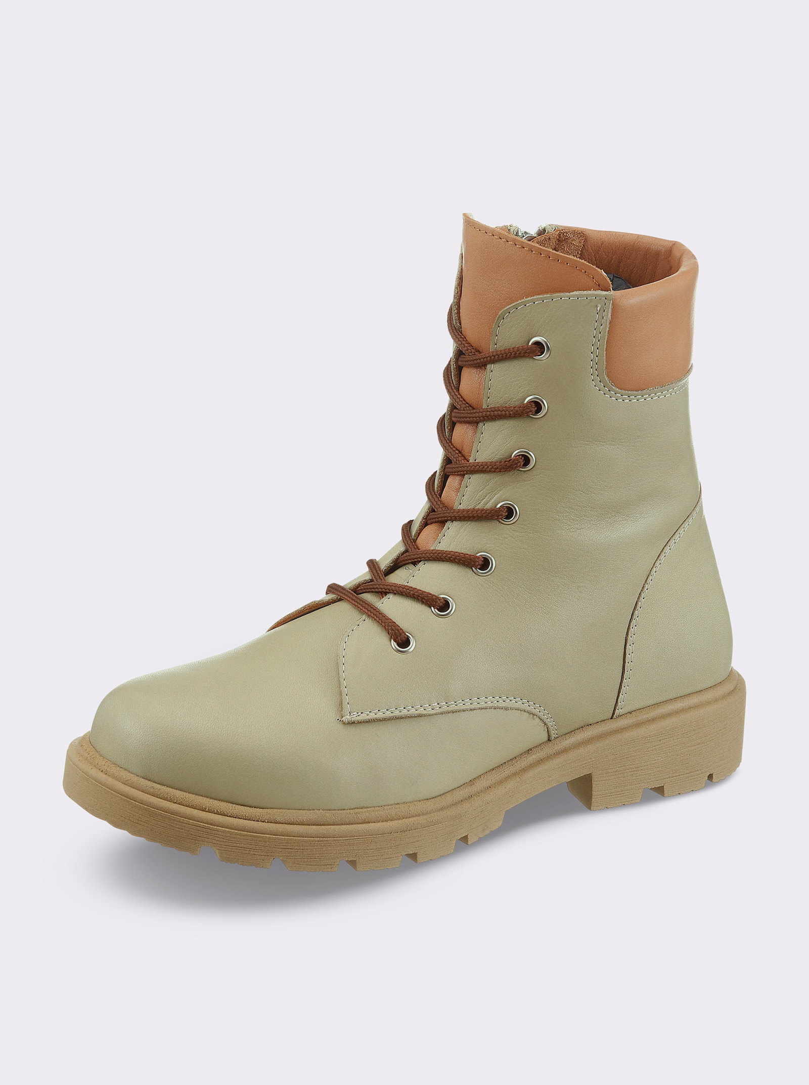 Andrea Conti Schnürstiefelette - avocado