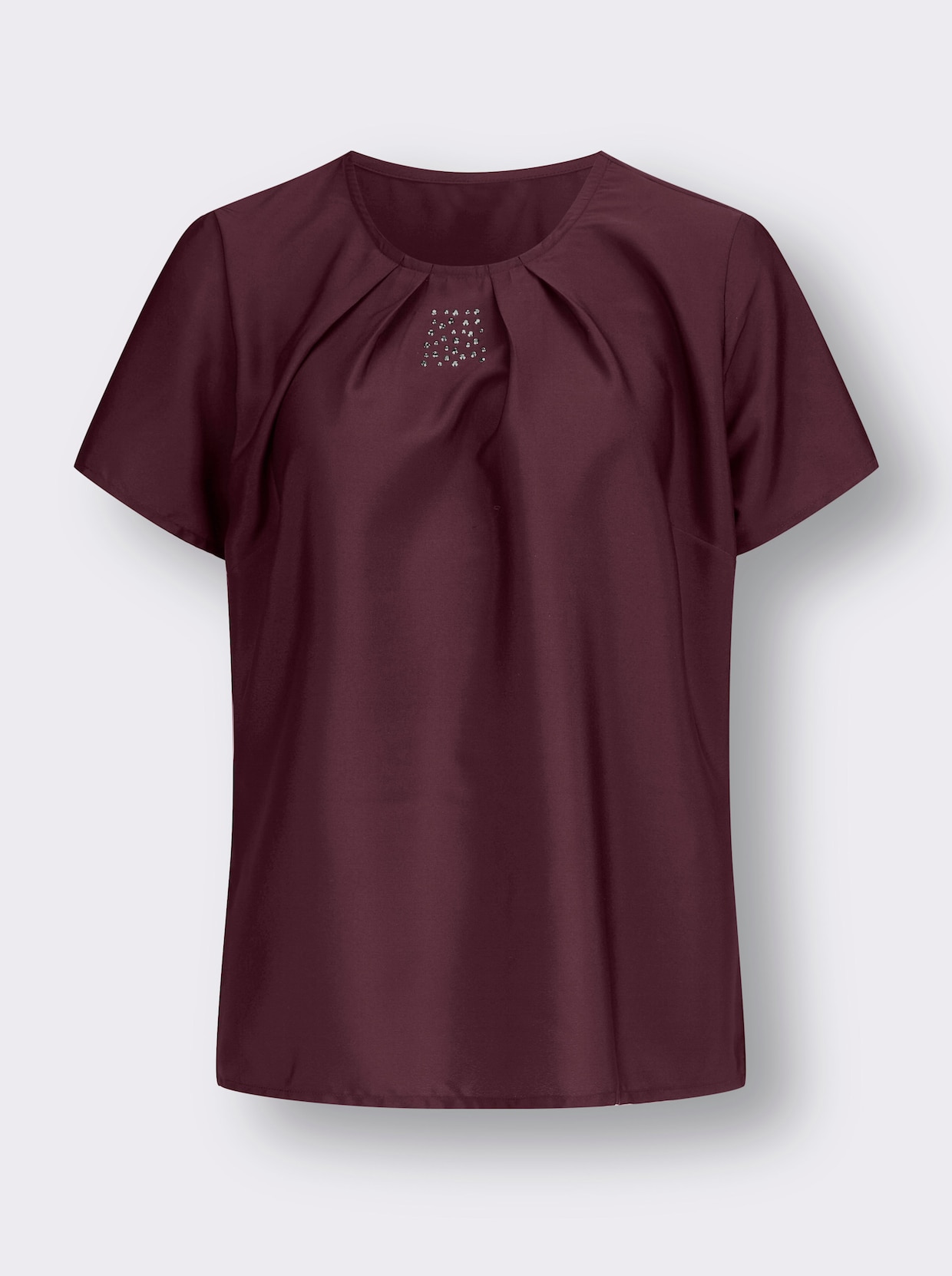 Comfortabele blouse - bordeaux