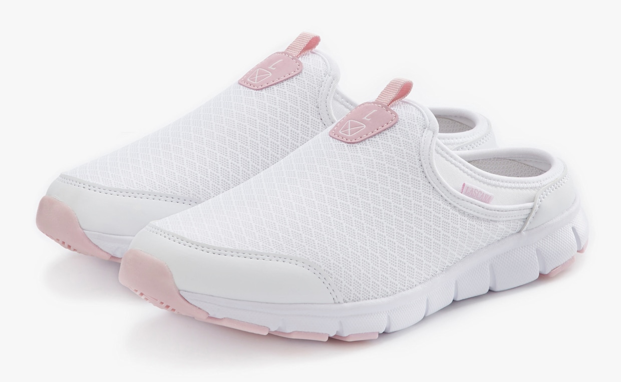 LASCANA Sneaker - weiß/rose