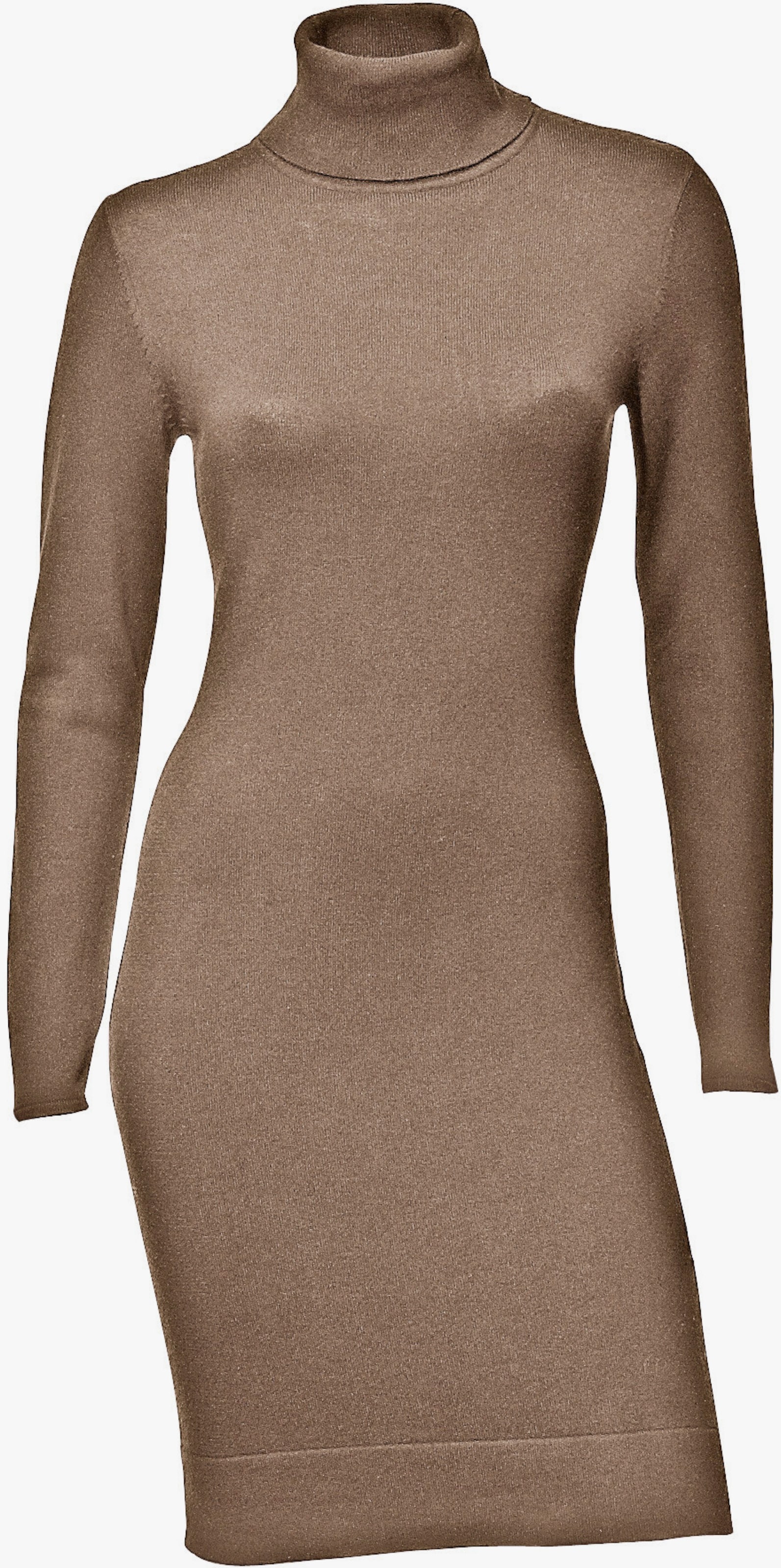 heine Strickkleid mit Rollkragen - camel