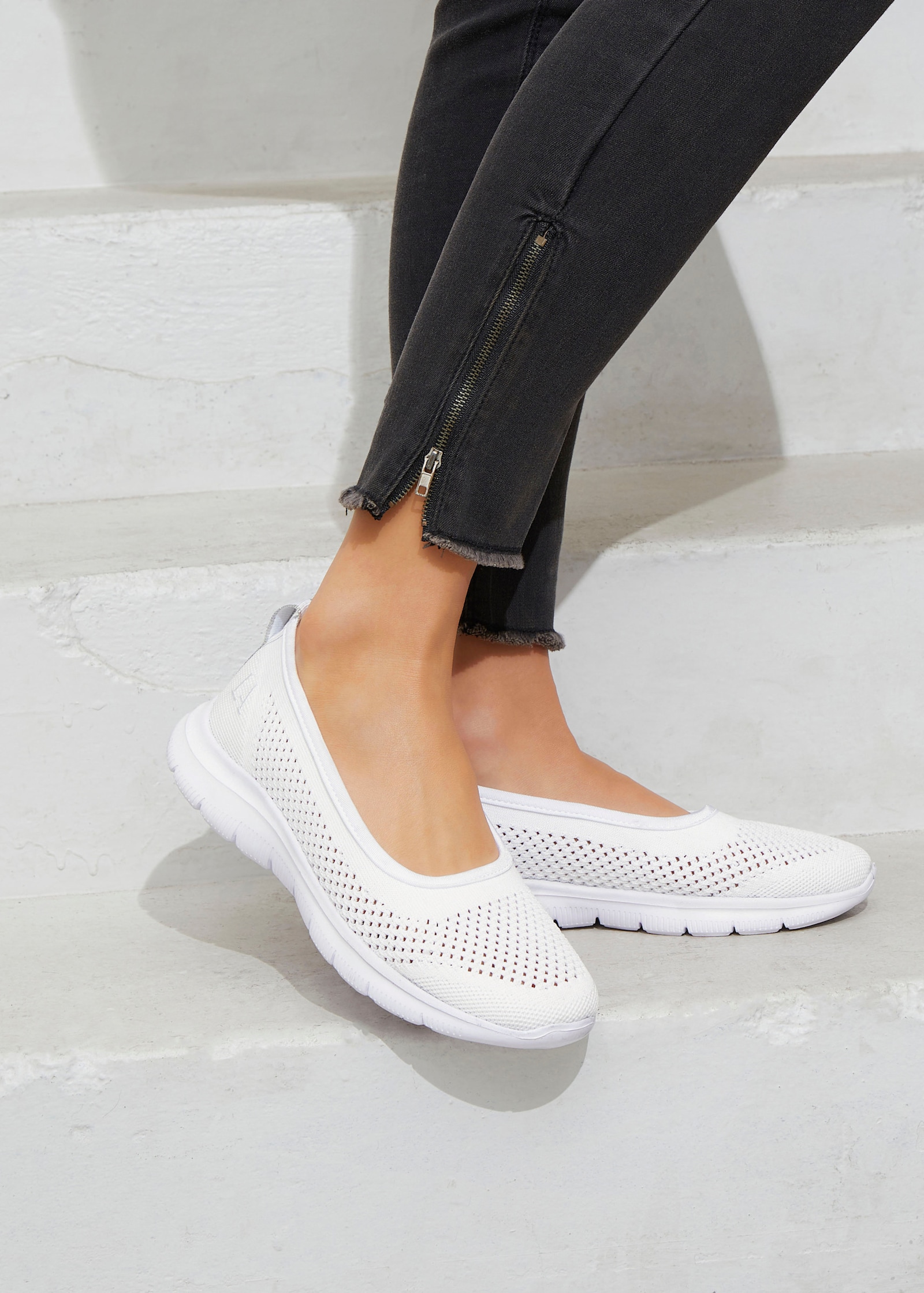 LASCANA Sneaker Ballerinas - offwhite