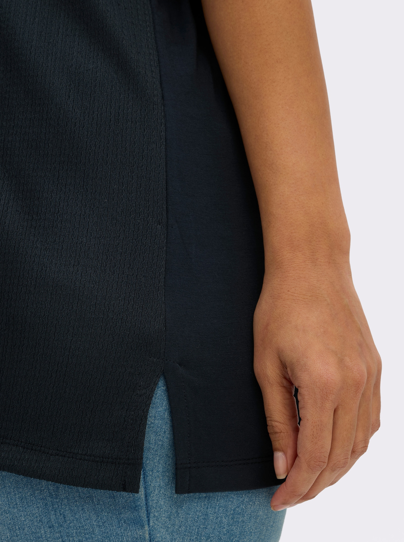 sheego Shirt - diepblauw