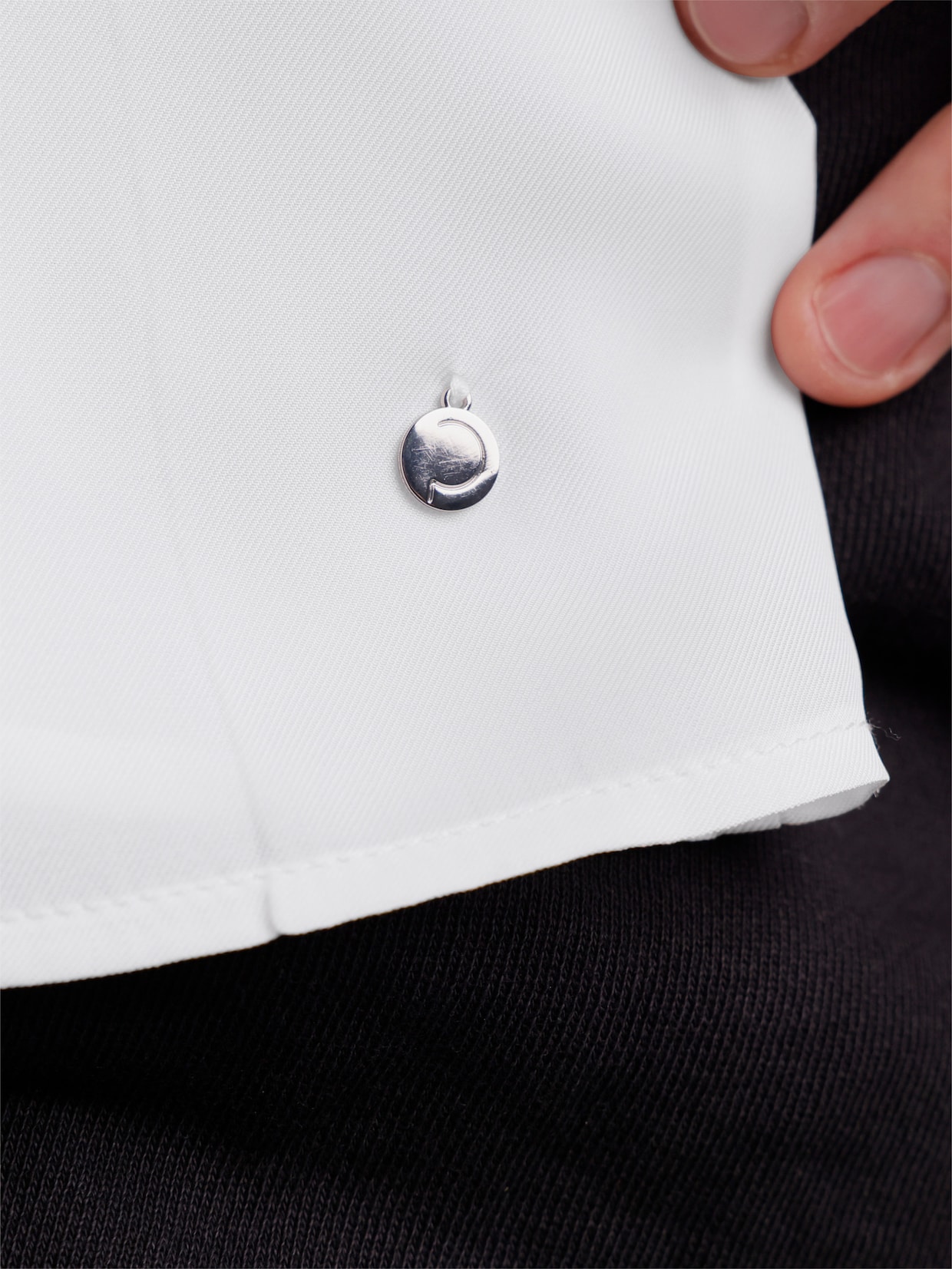 CREATION L PREMIUM Bluse mit Stehkragen und 30% Seiden-Anteil - ecru