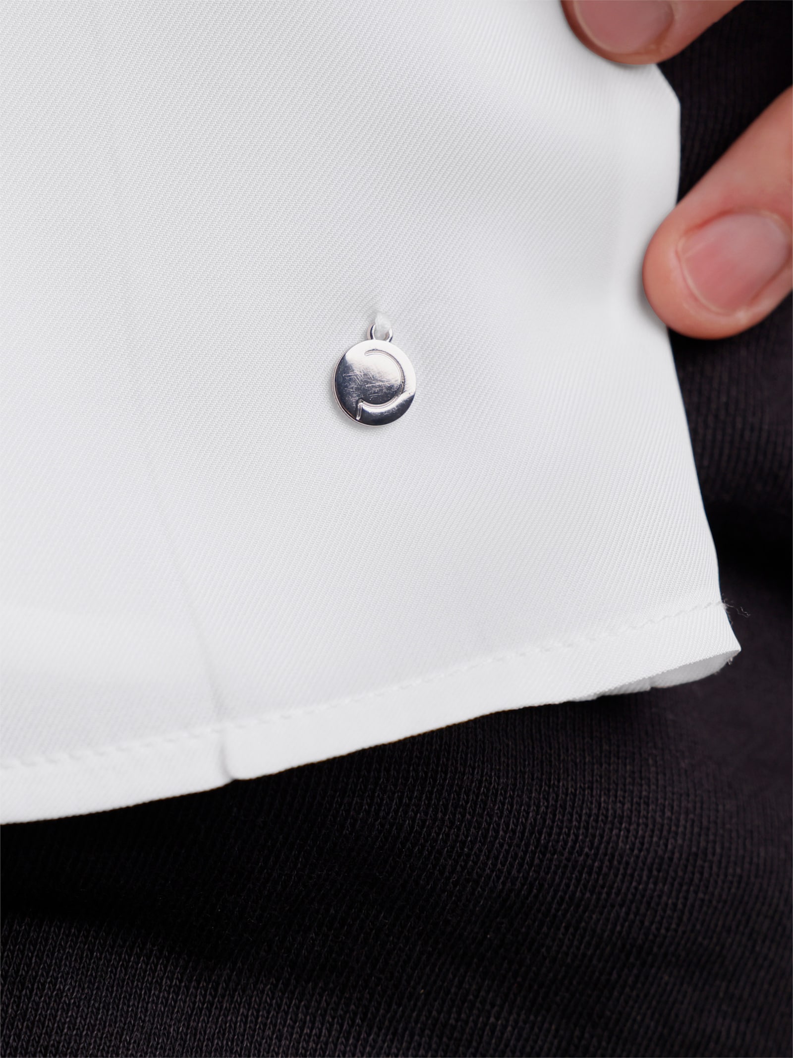 CREATION L PREMIUM Bluse mit Stehkragen und 30% Seiden-Anteil - ecru