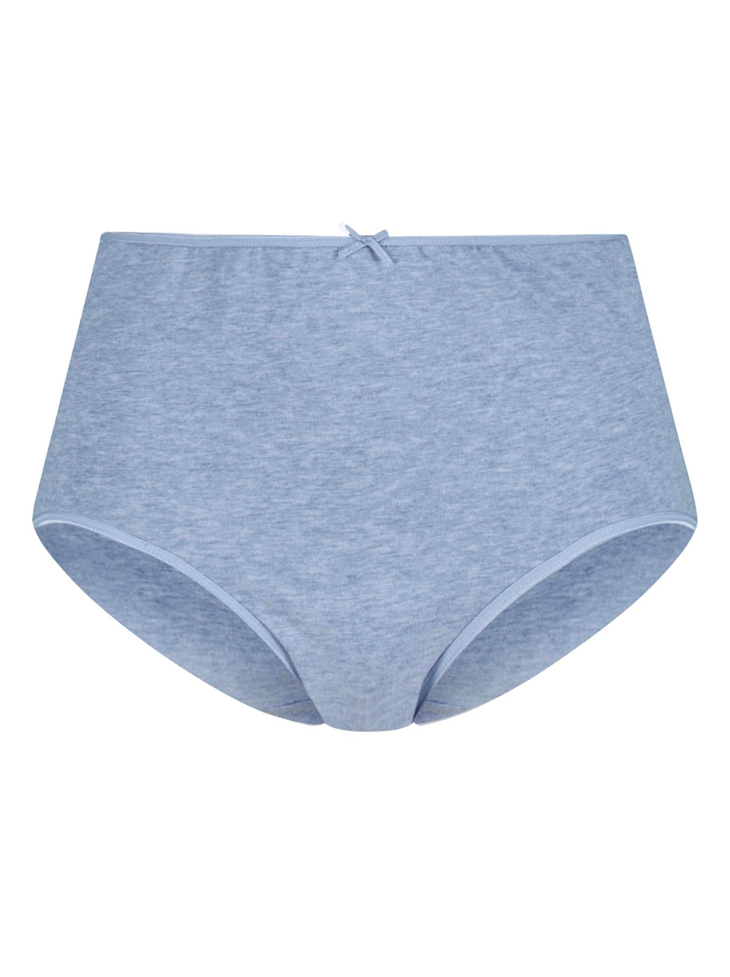 Taillenslip - jeansblau + grau-meliert