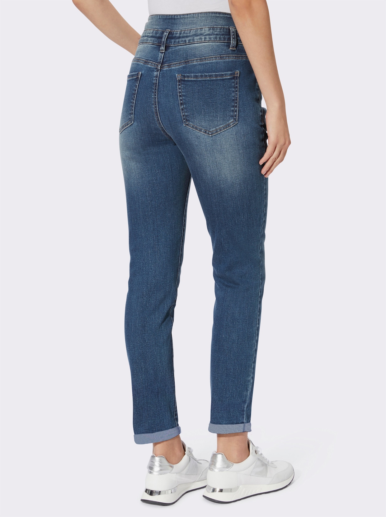 heine Pantalon effet ventre plat - bleu délavé
