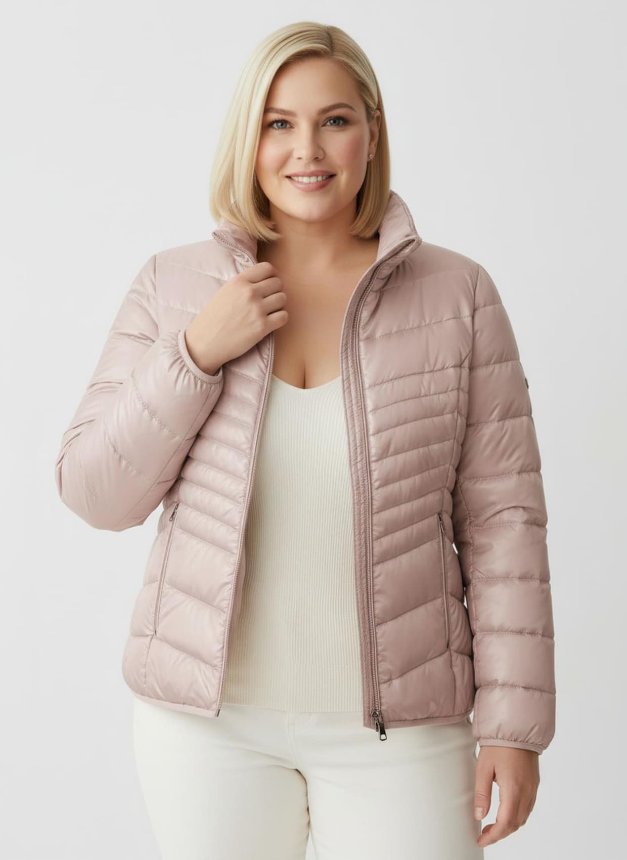 Steppjacke - puder