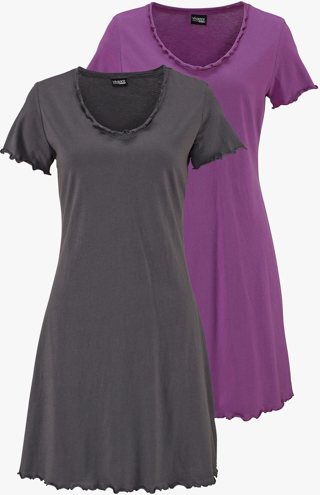 Vivance Dreams Chemise de nuit - violet, anthracite