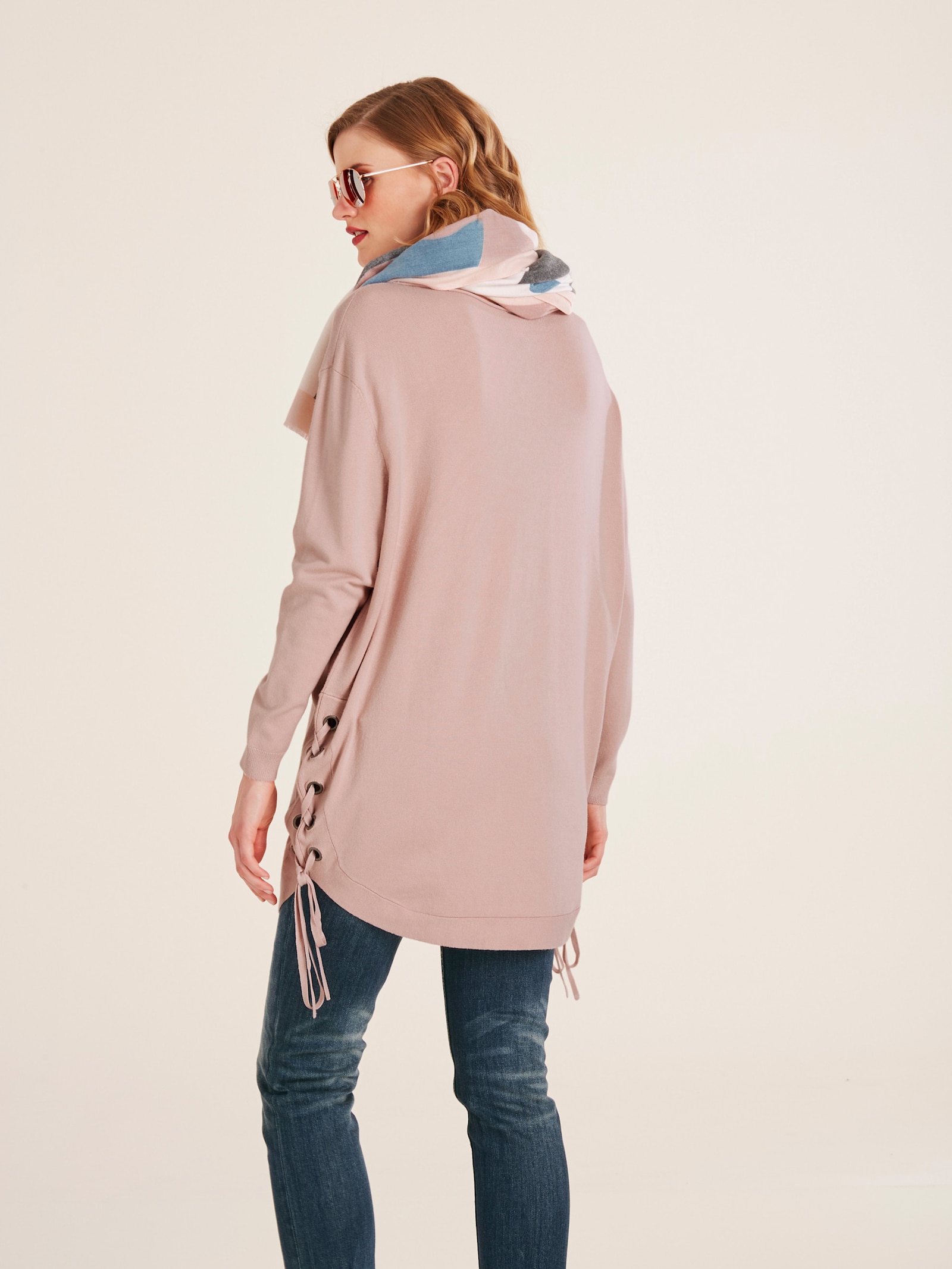heine Longpullover im Oversized-Style - rosé