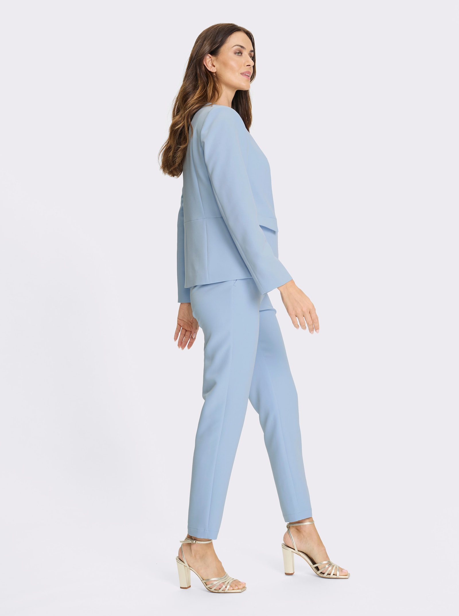 heine Hosenanzug mit Schmuckknöpfen - eisblau