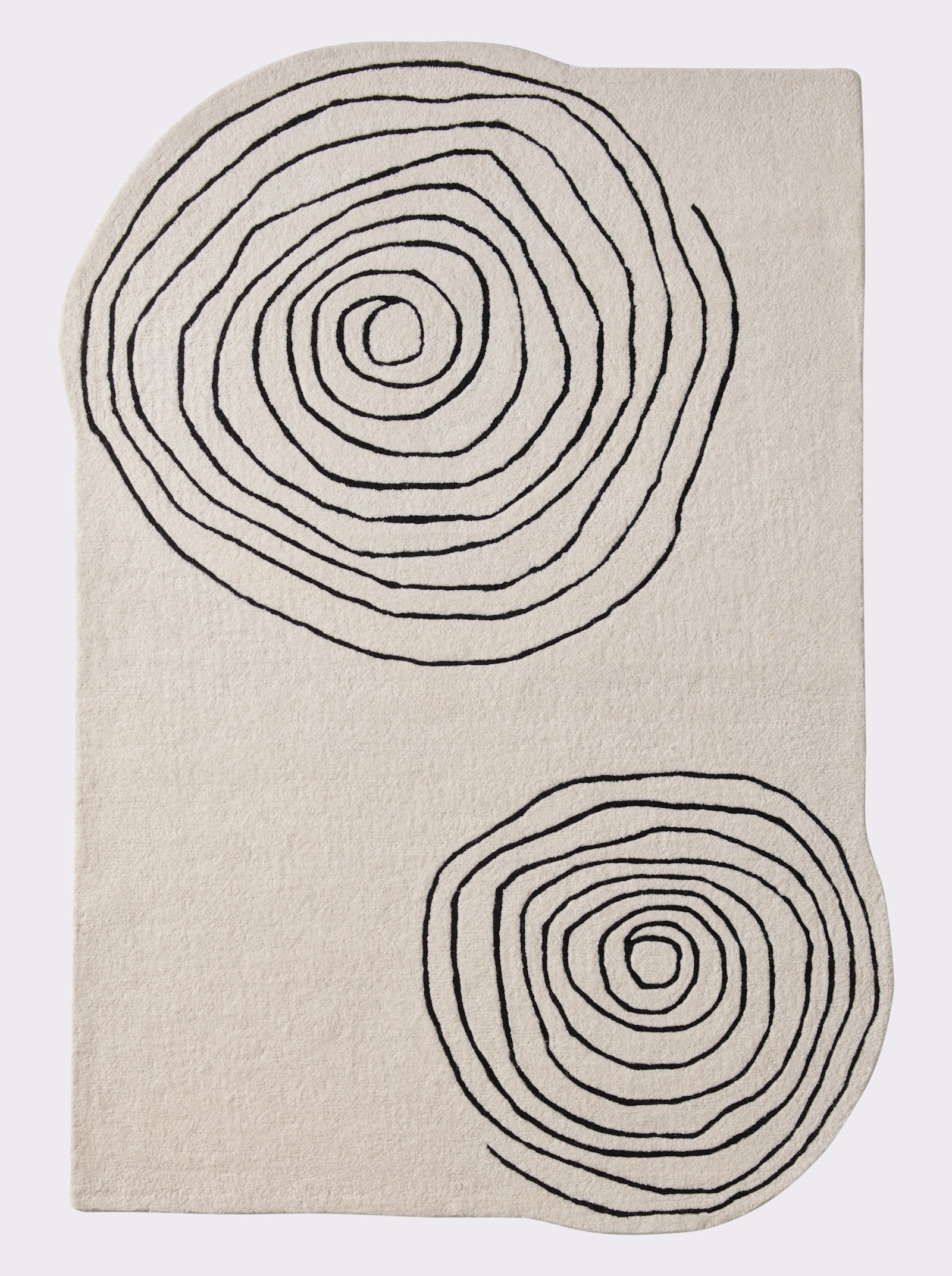 heine home Teppich - ecru-schwarz