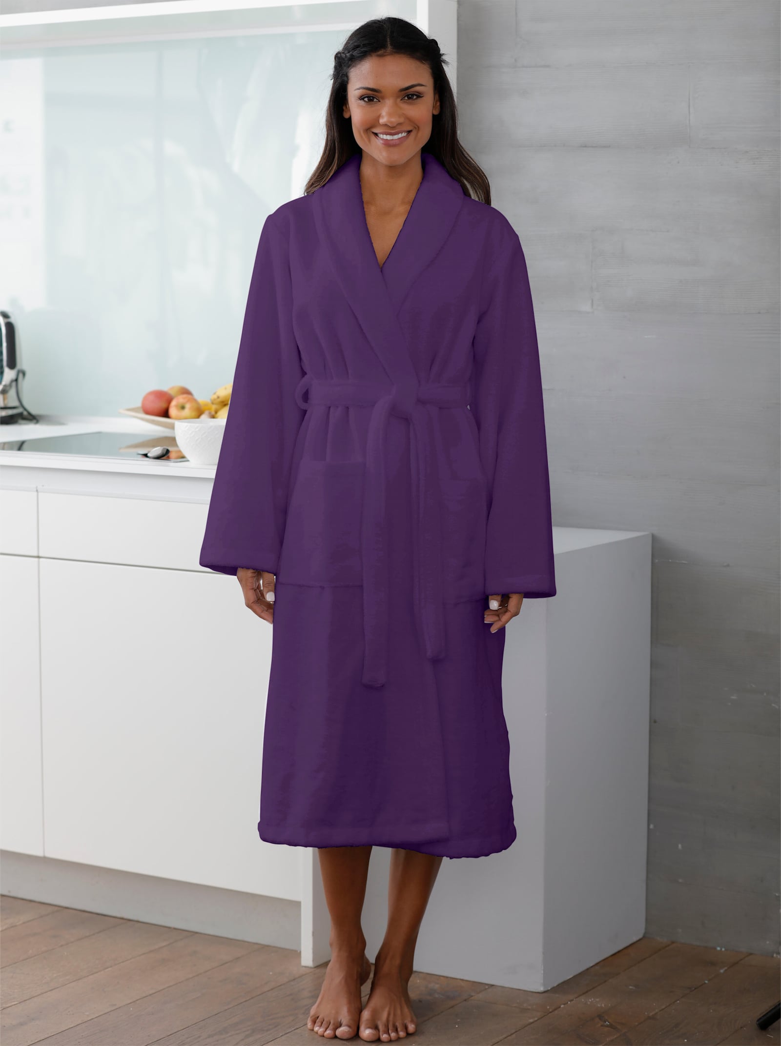 Plantier Bademantel - lila