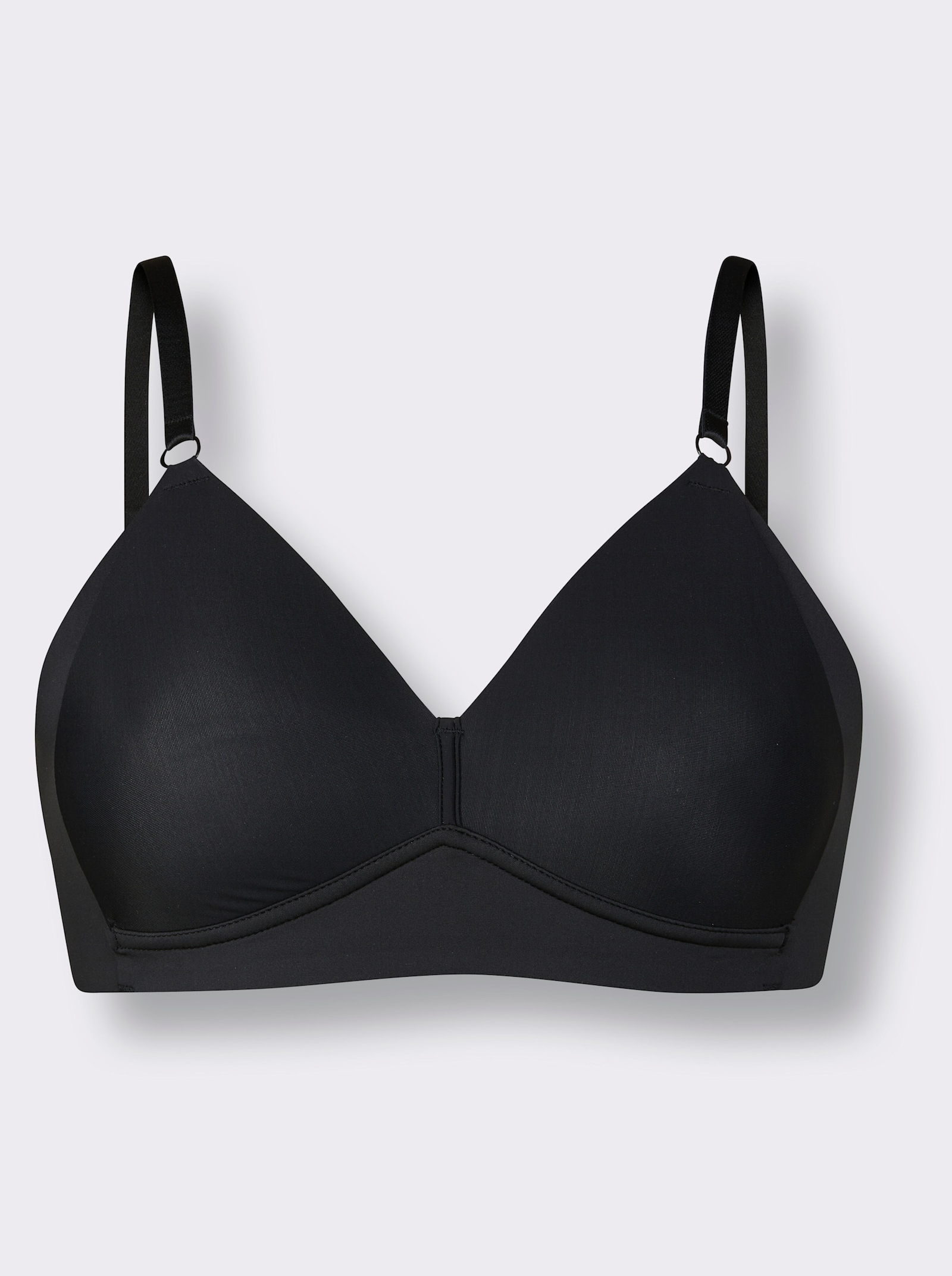 Naturana T-Shirt-BH ohne Bügel - schwarz