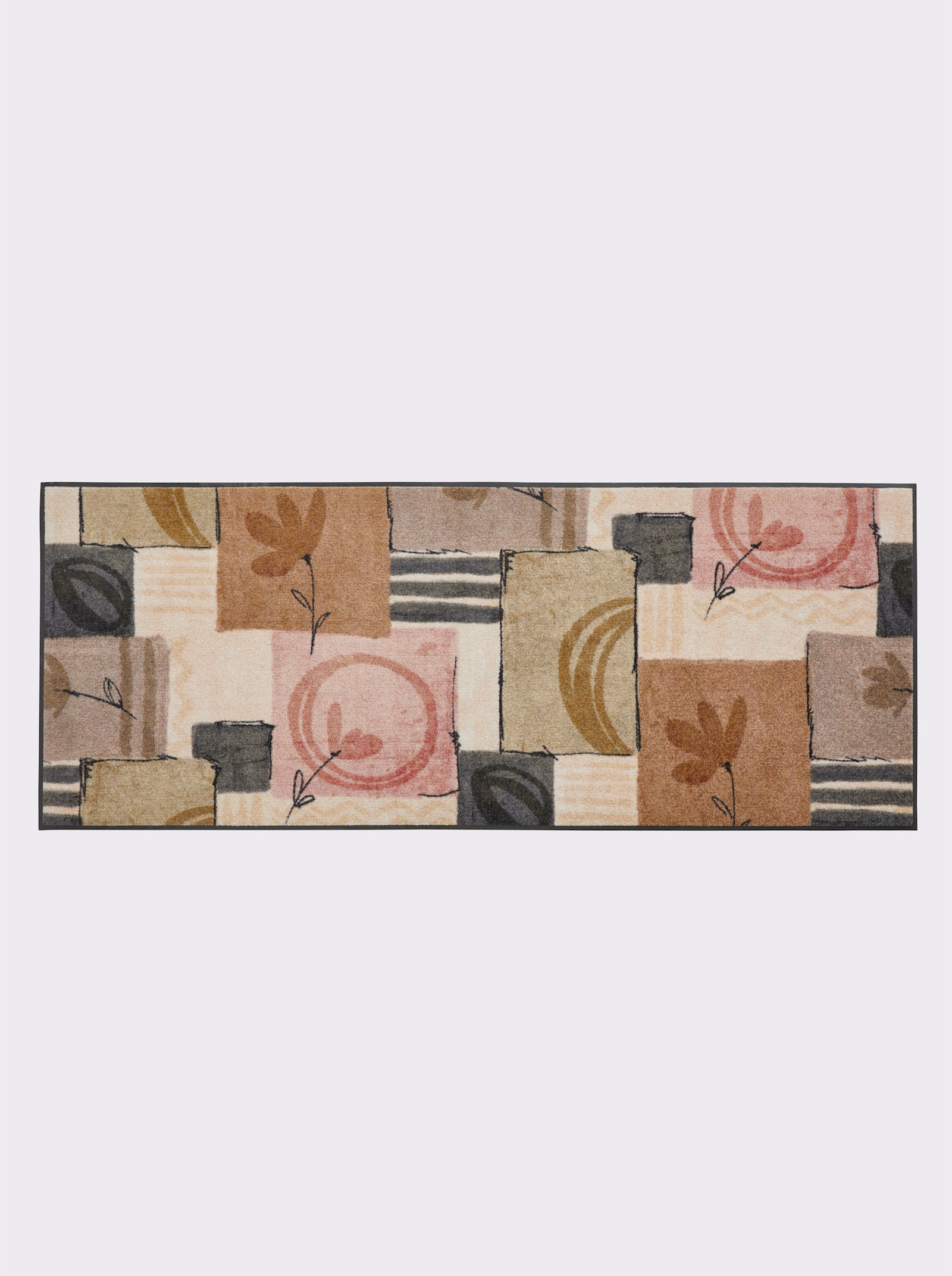 wash+dry by Kleen-Tex Fußmatte - natur-rosé