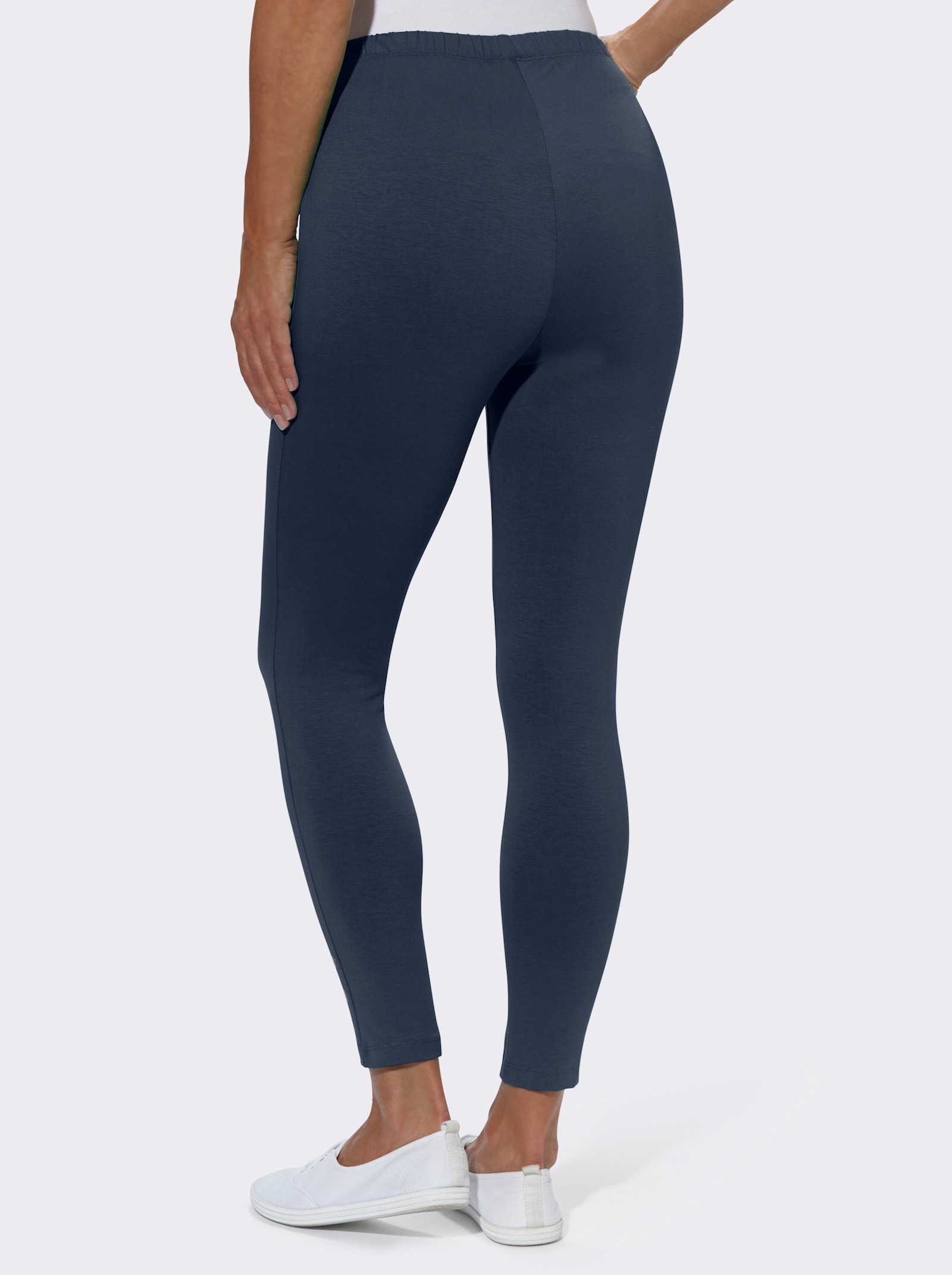 Legging van stretchmateriaal - marine