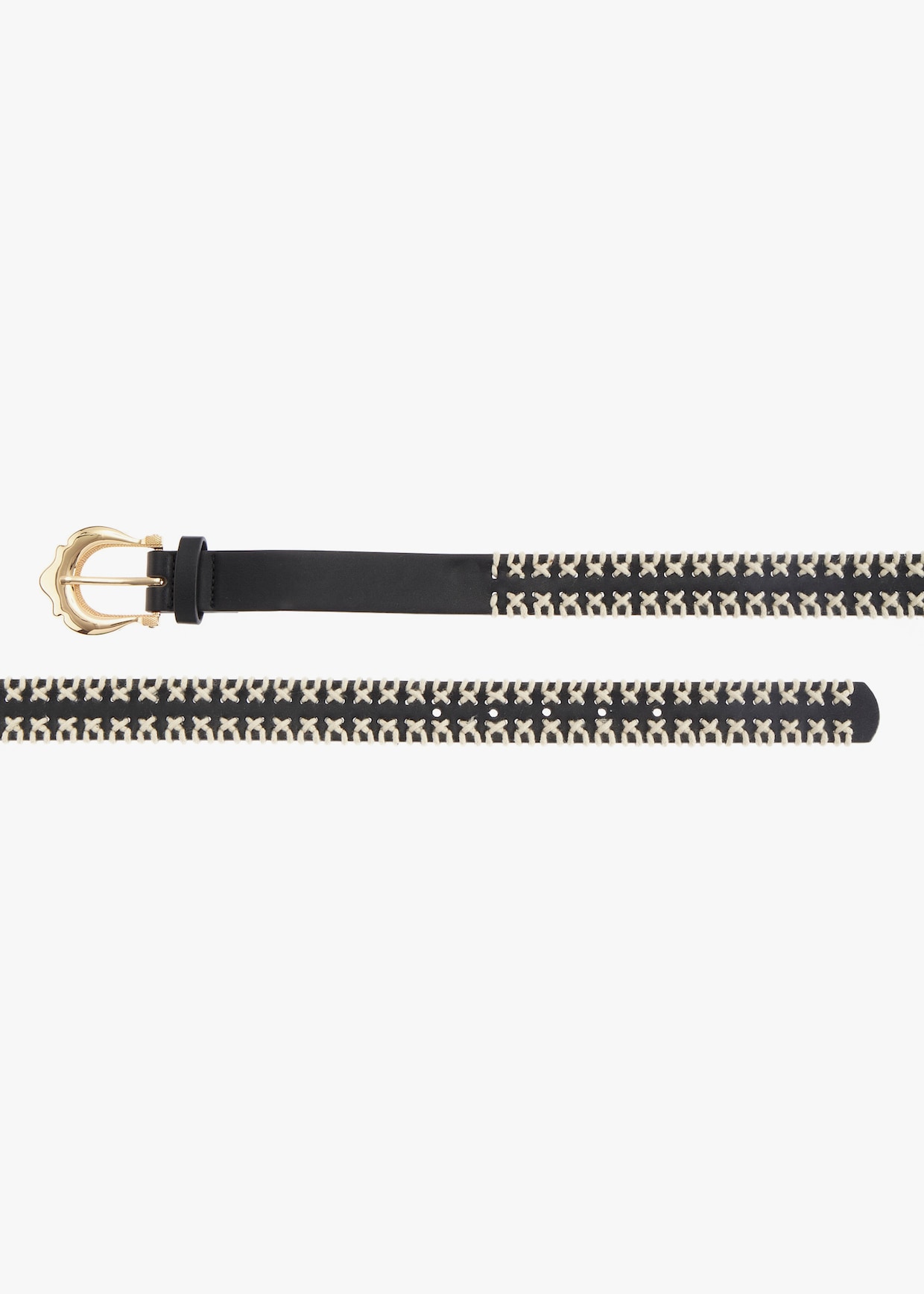 LASCANA ceinture hanches - noir/beige