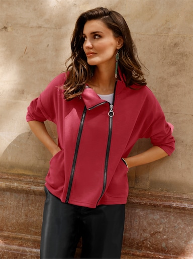 Sweatjacke - kirsche