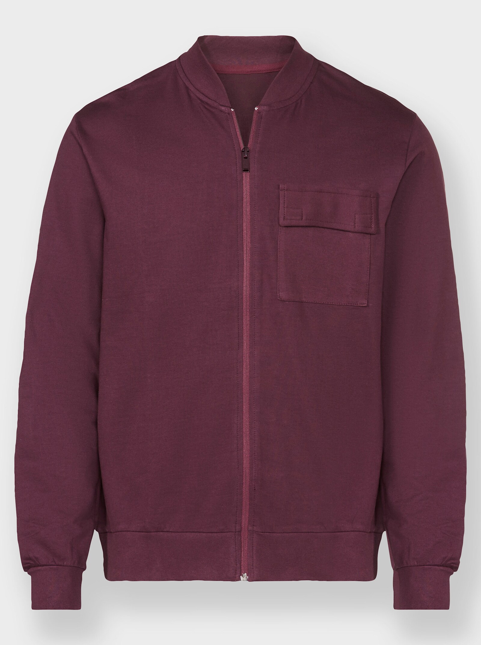 Catamaran Sweatjacke mit Reissverschluss - burgund