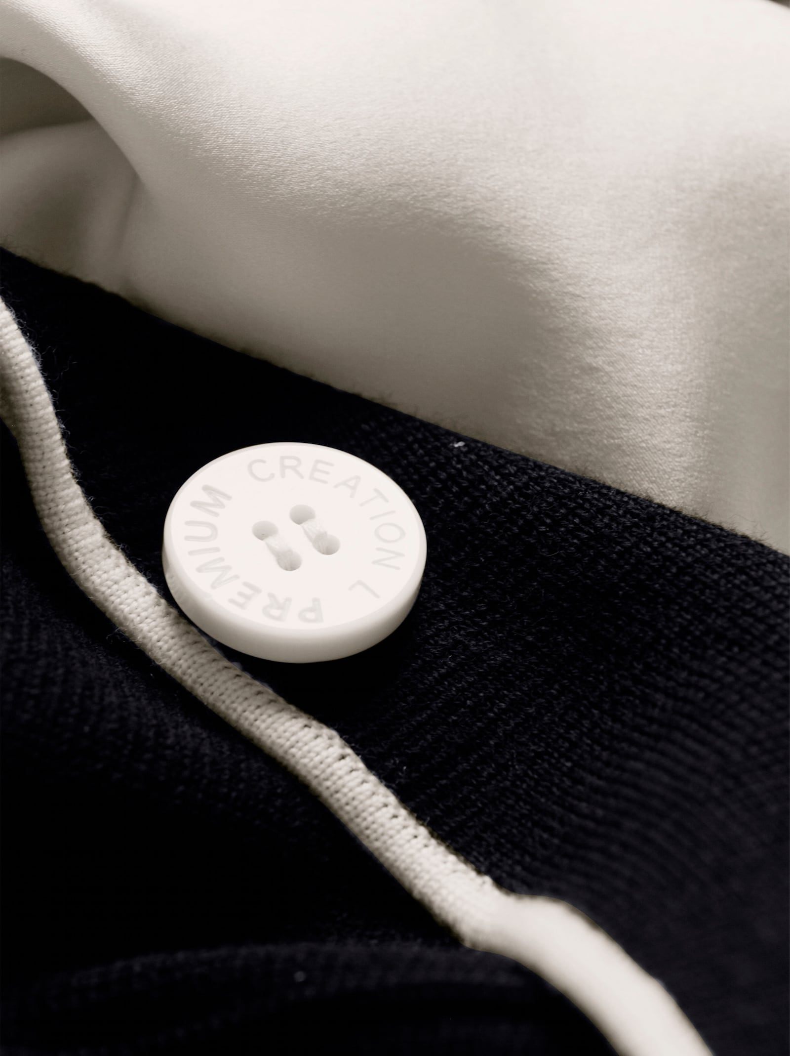 CREATION L PREMIUM Shirtjacke mit silberfarbenen Akzenten - grau-marine-bedruckt