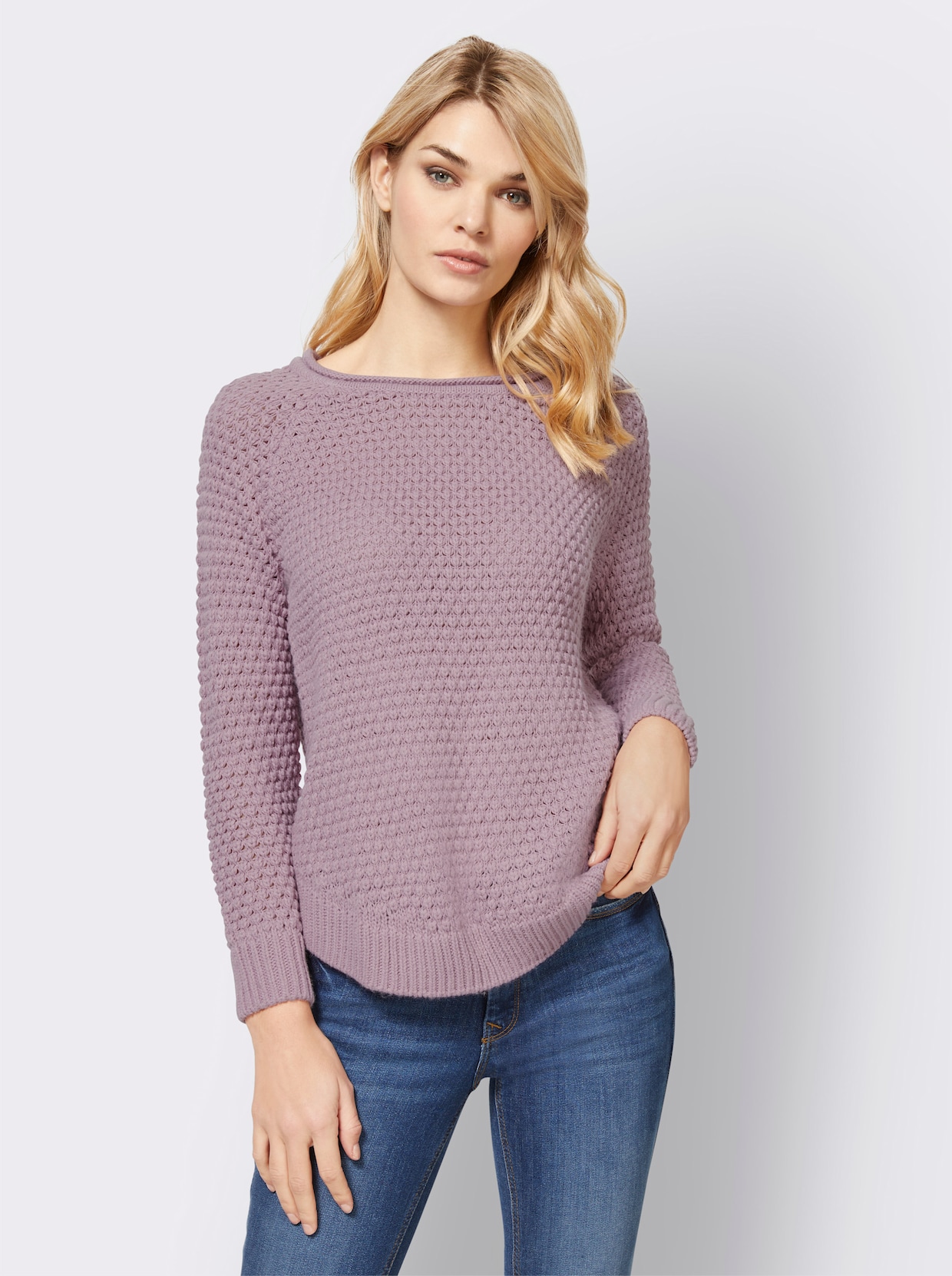 heine Rundhalspullover - mauve