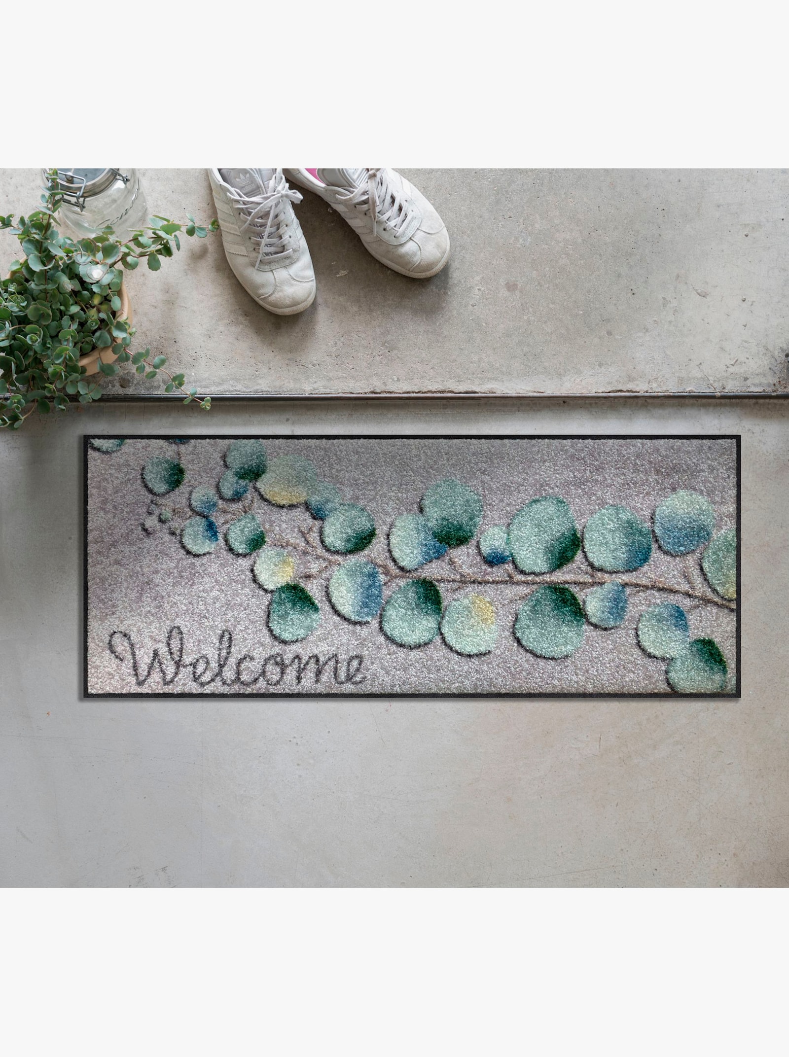 Salonloewe Fußmatte - grau-grün