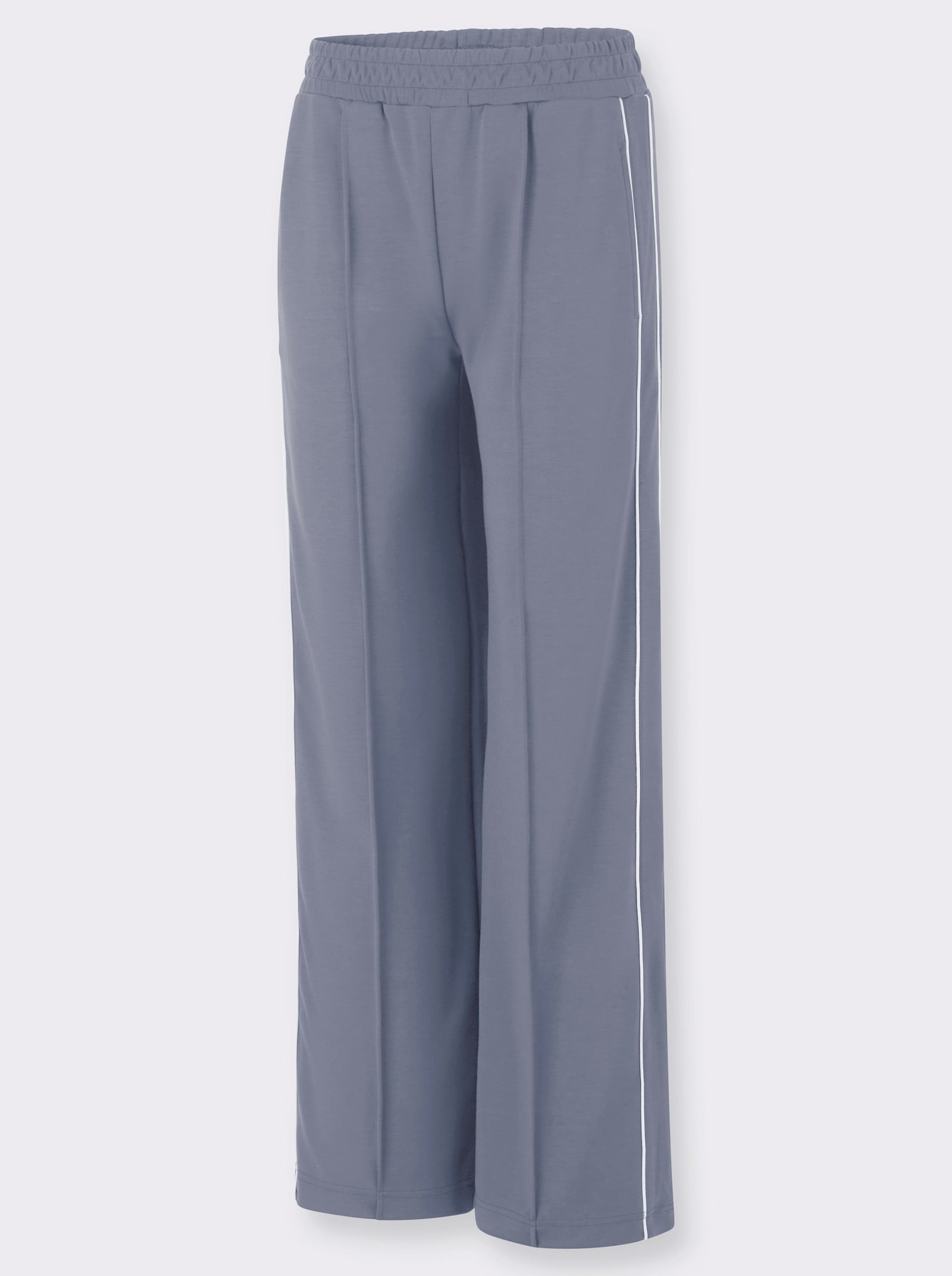 Sweathose in weiter Form - taubenblau