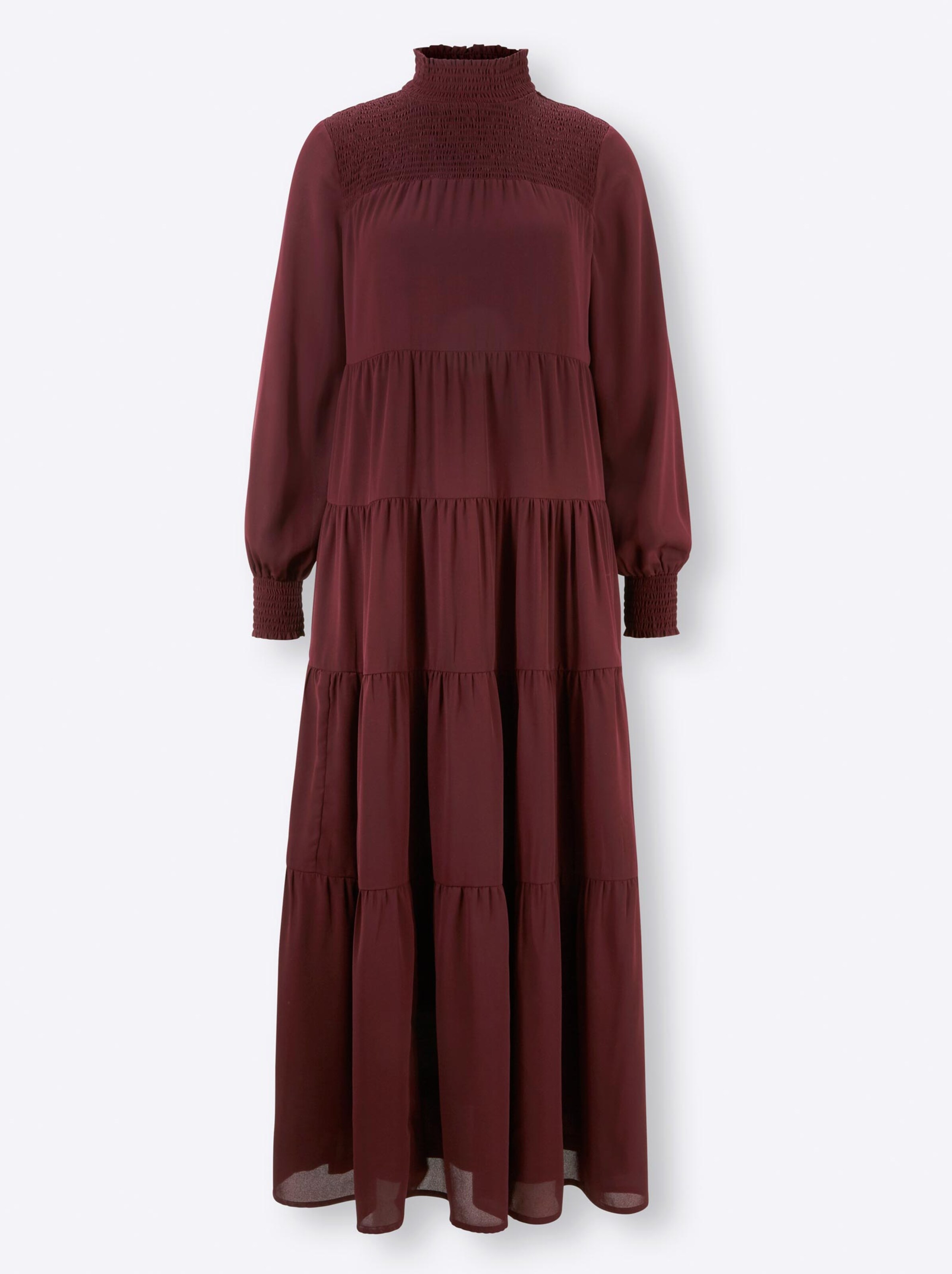 Damenmode Kleider Linea Tesini Kleid in burgund Damenmode Kleider Linea Tesini Kleid in burgund