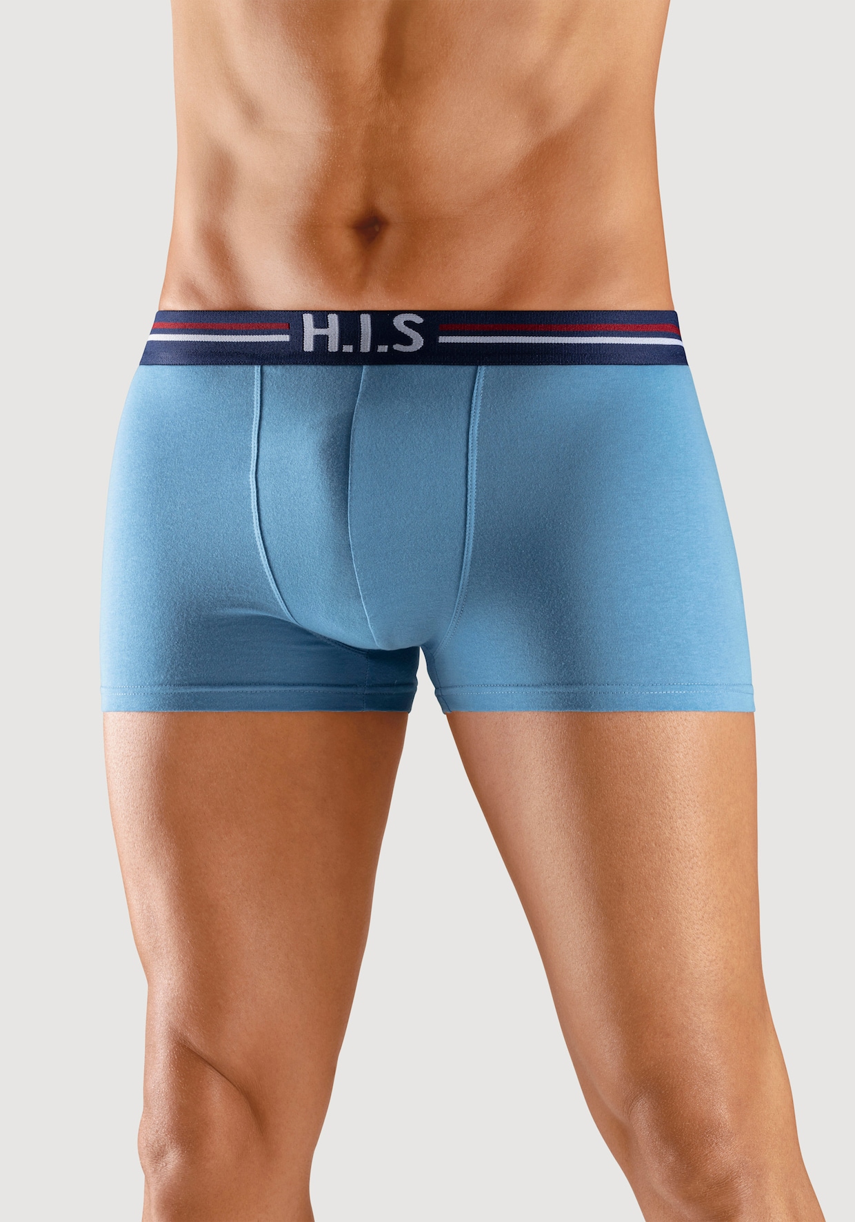 H.I.S Boxer - navy, blau, hellblau, schwarz, weiß