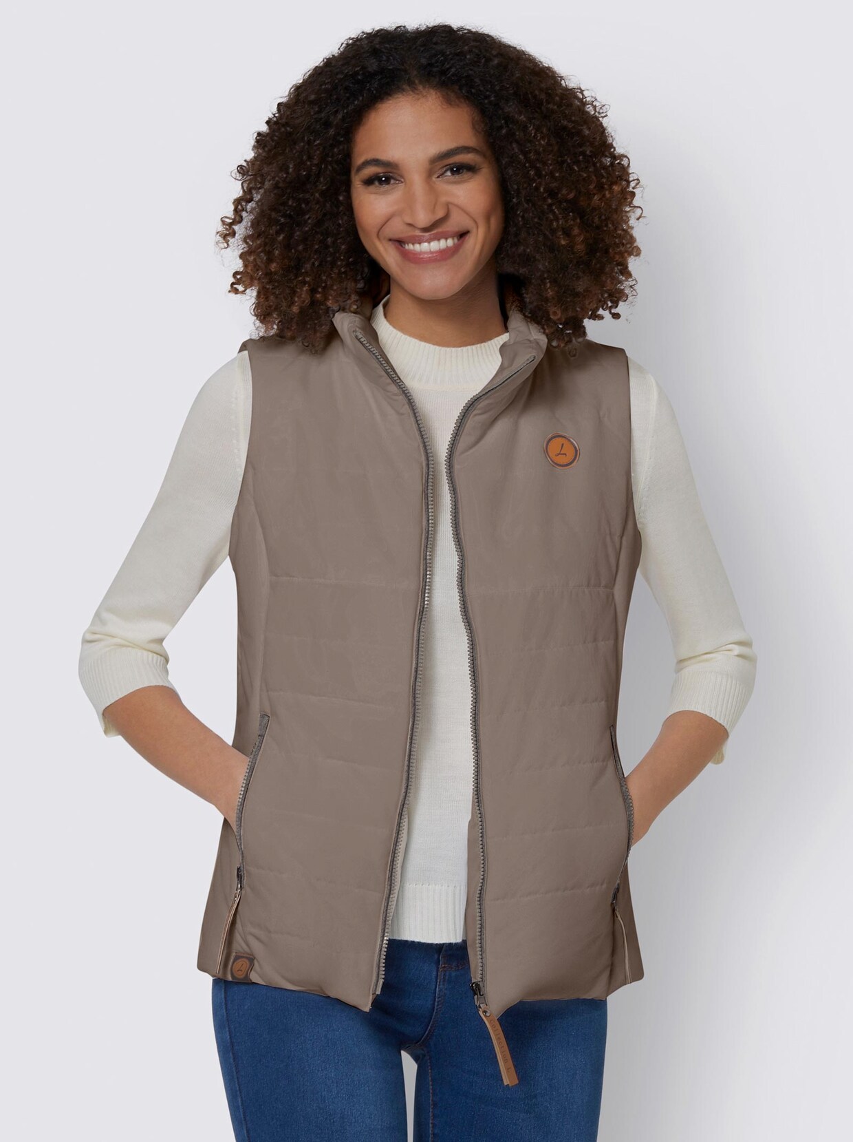 Weste - taupe
