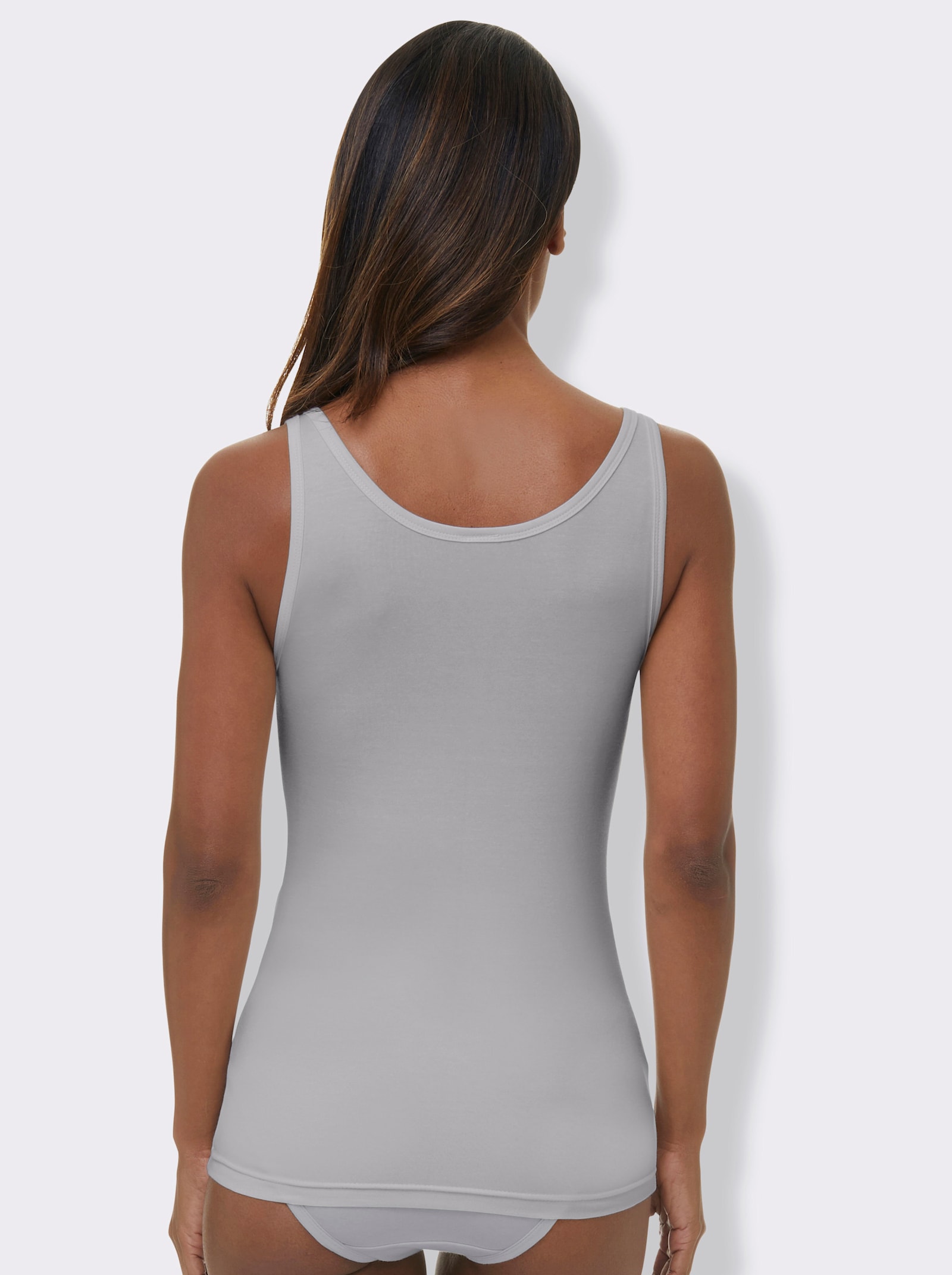 wäschepur Achseltop mit breiten Trägern - silberfarben + rosé + champagner