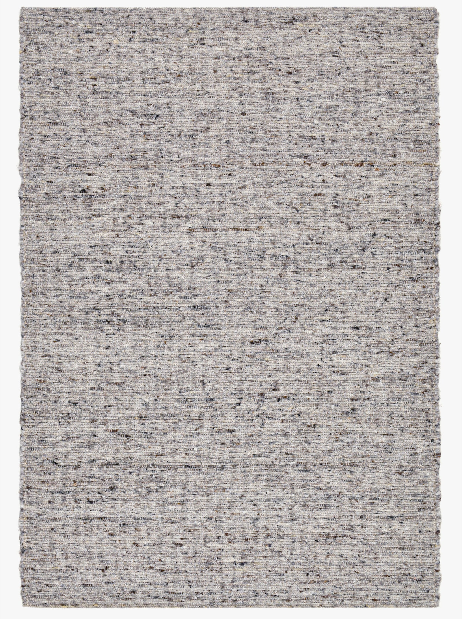 Theko Handwebteppich - grau-meliert