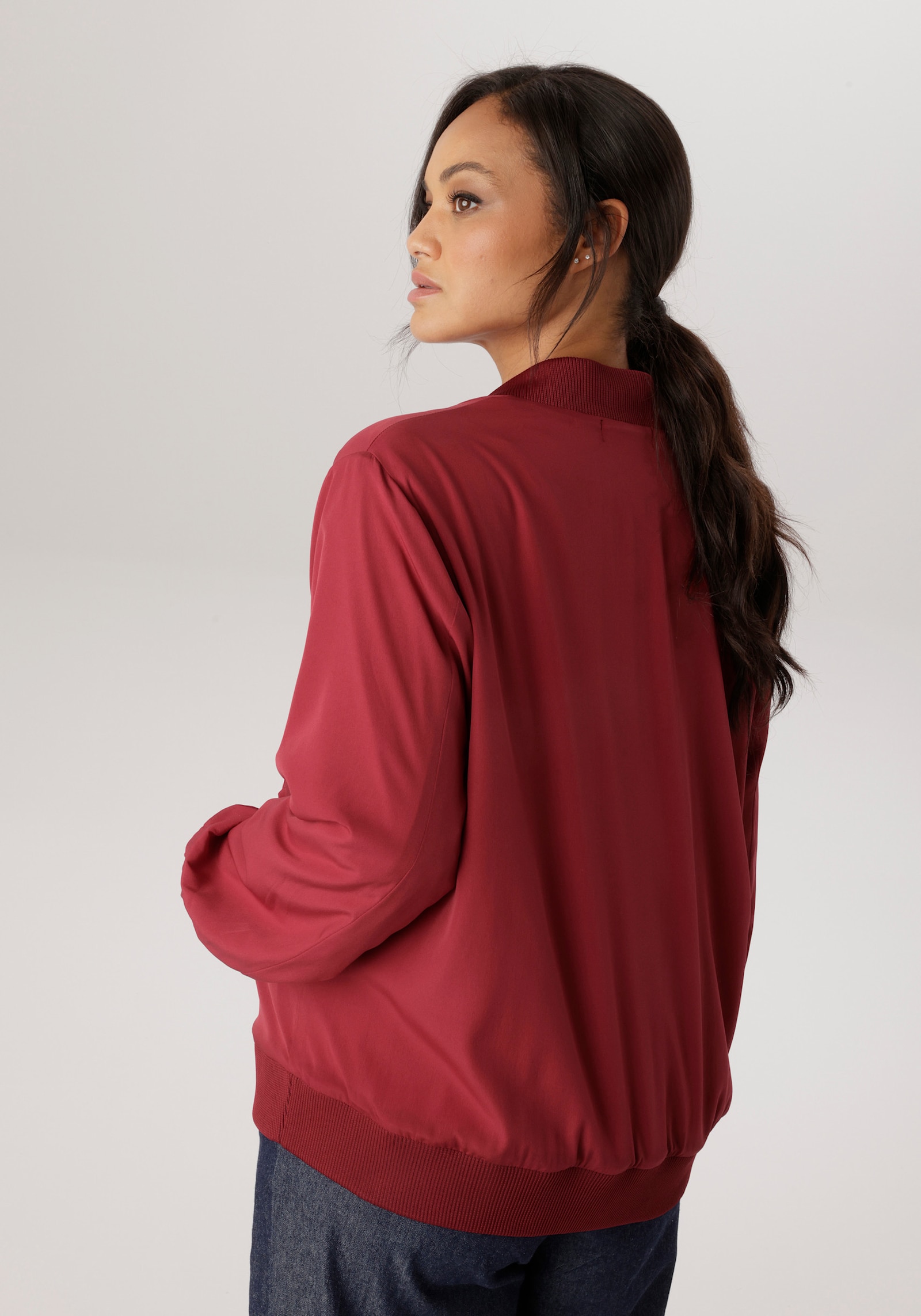 Aniston PLUS Blouson - dunkelrot