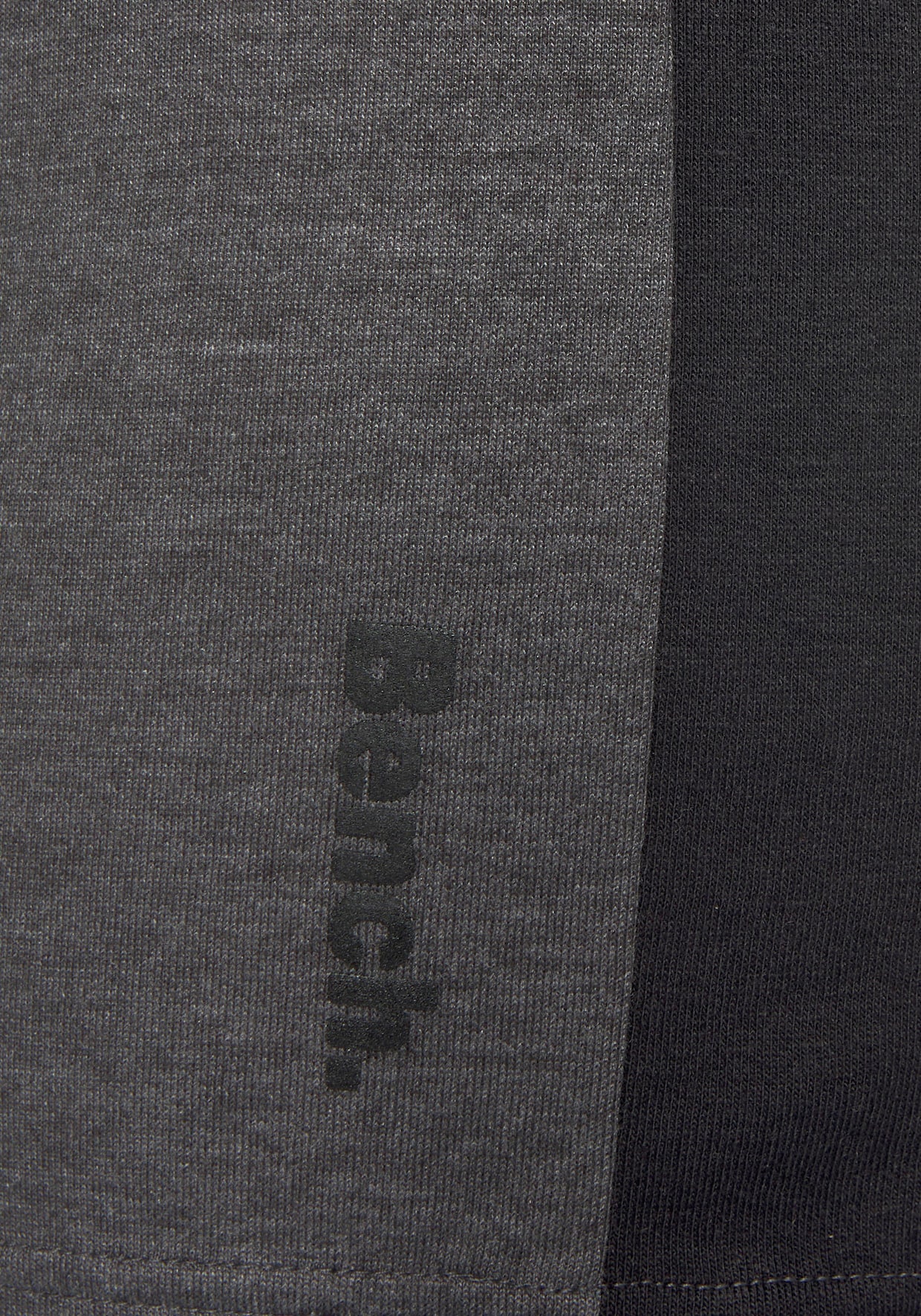 Short décontracté - anthracite chiné-noir