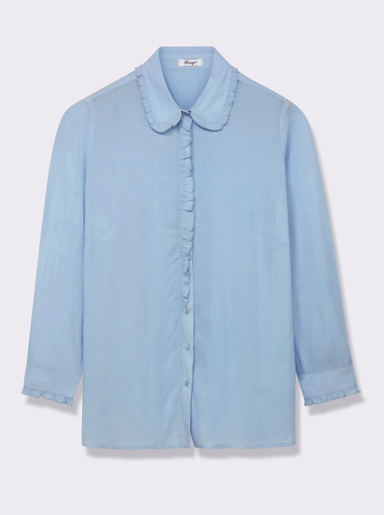 sheego Hemdbluse - hellblau