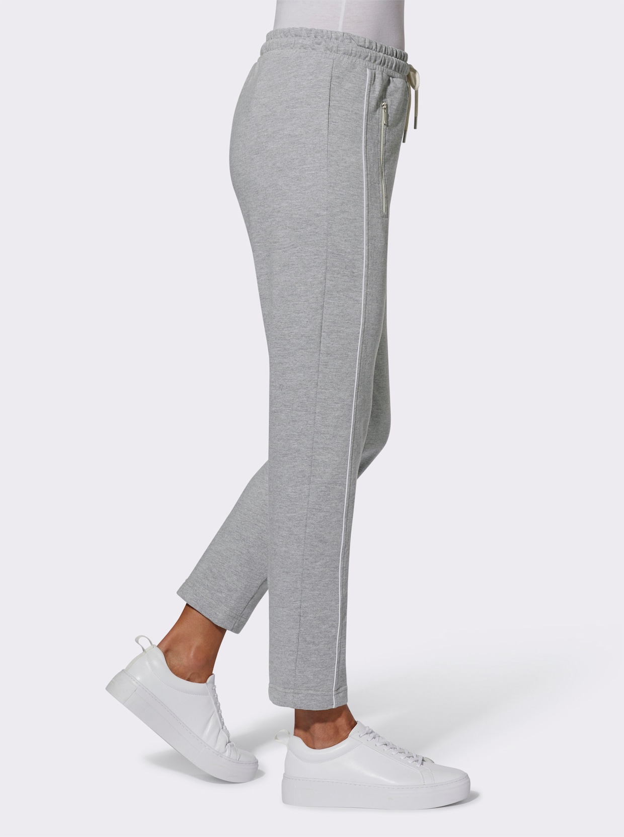 Sweatbroek - grijs gemêleerd