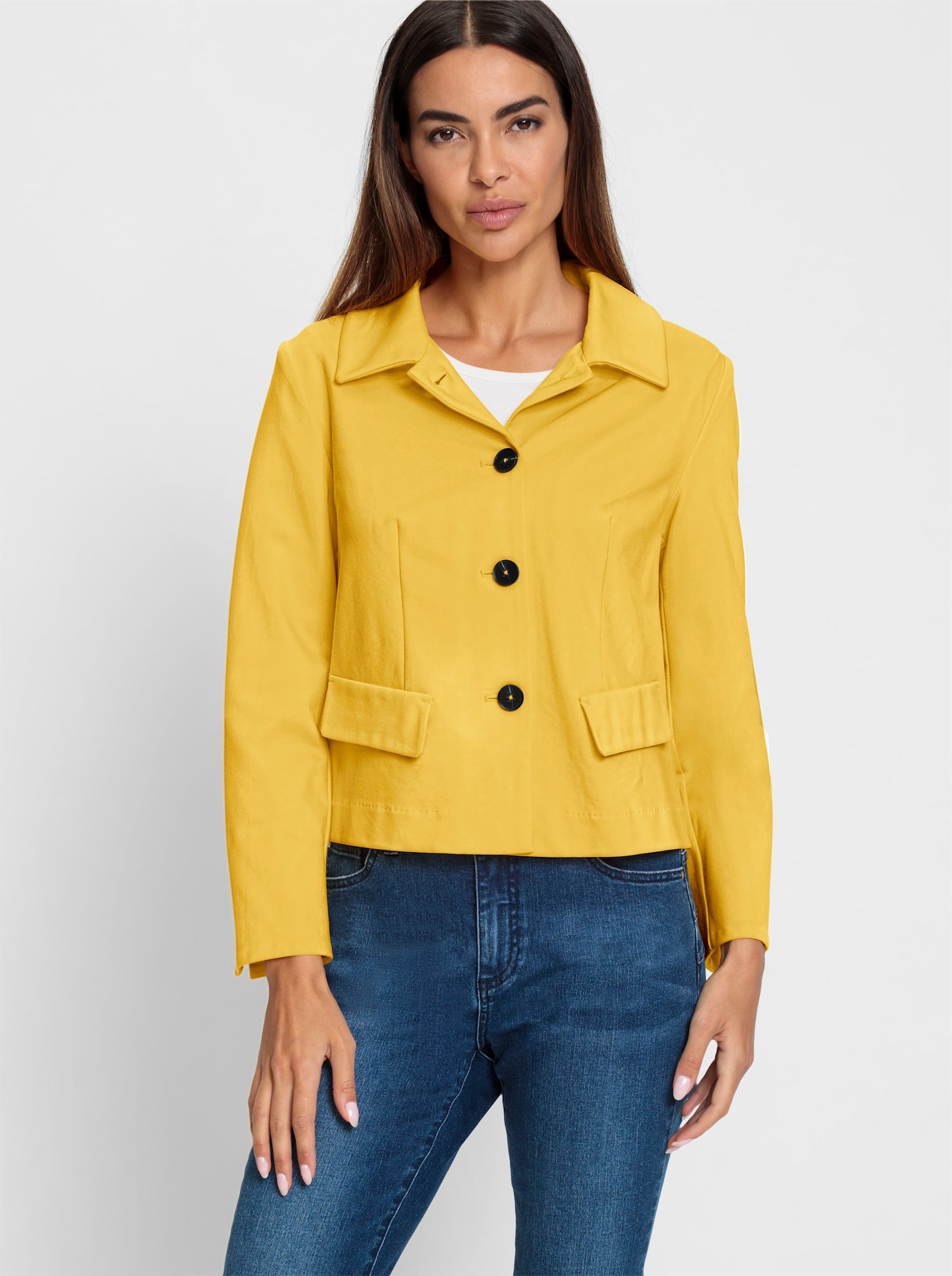 heine Jerseyblazer in Kurzform - sonnengelb