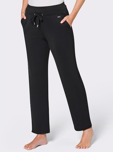 feel good Dehnbund-Hose mit weitem Bein - schwarz