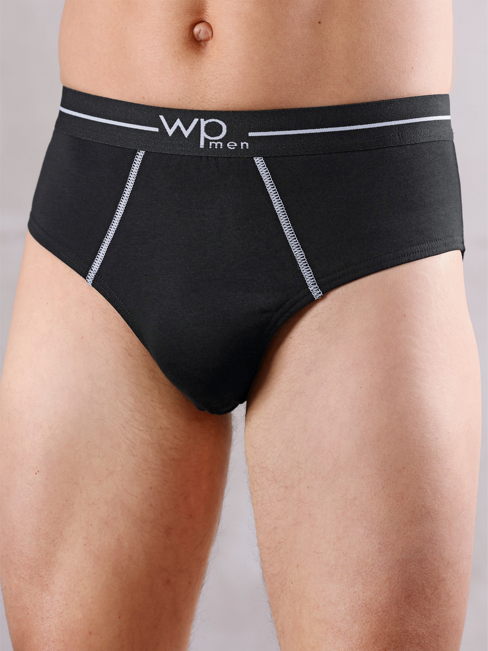 wäschepur men Slip - royalblau + rot + schwarz