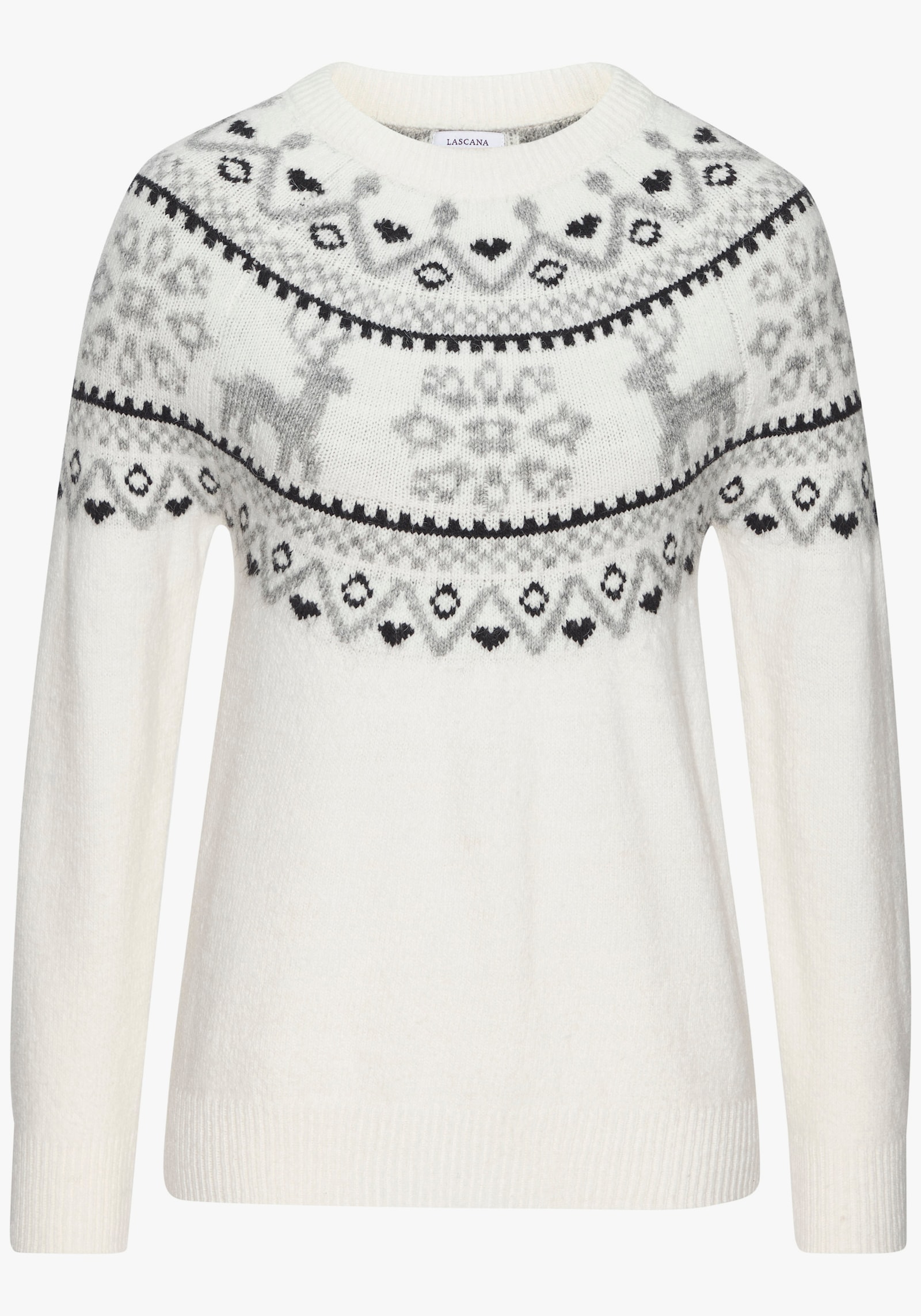 LASCANA Norwegerpullover - weiß