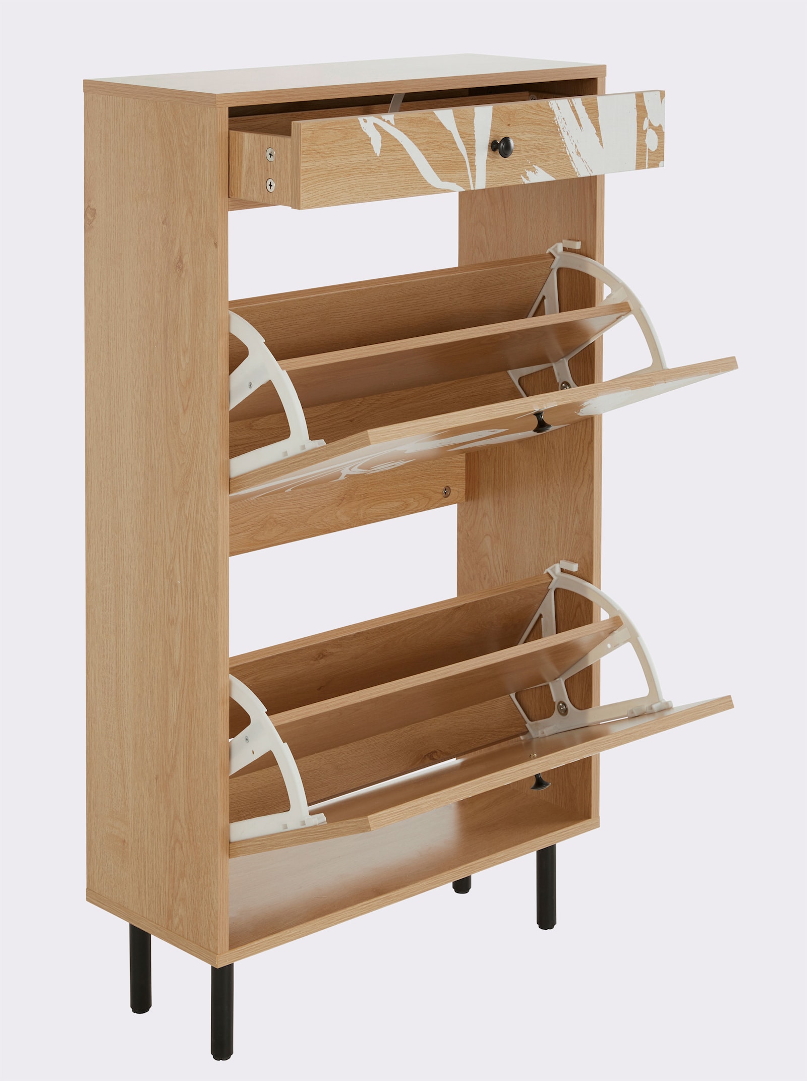 heine home Schuhschrank - natur-weiß