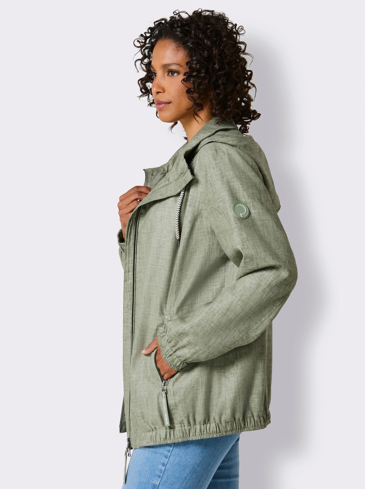 CREATION L PREMIUM Jacke - khaki-meliert