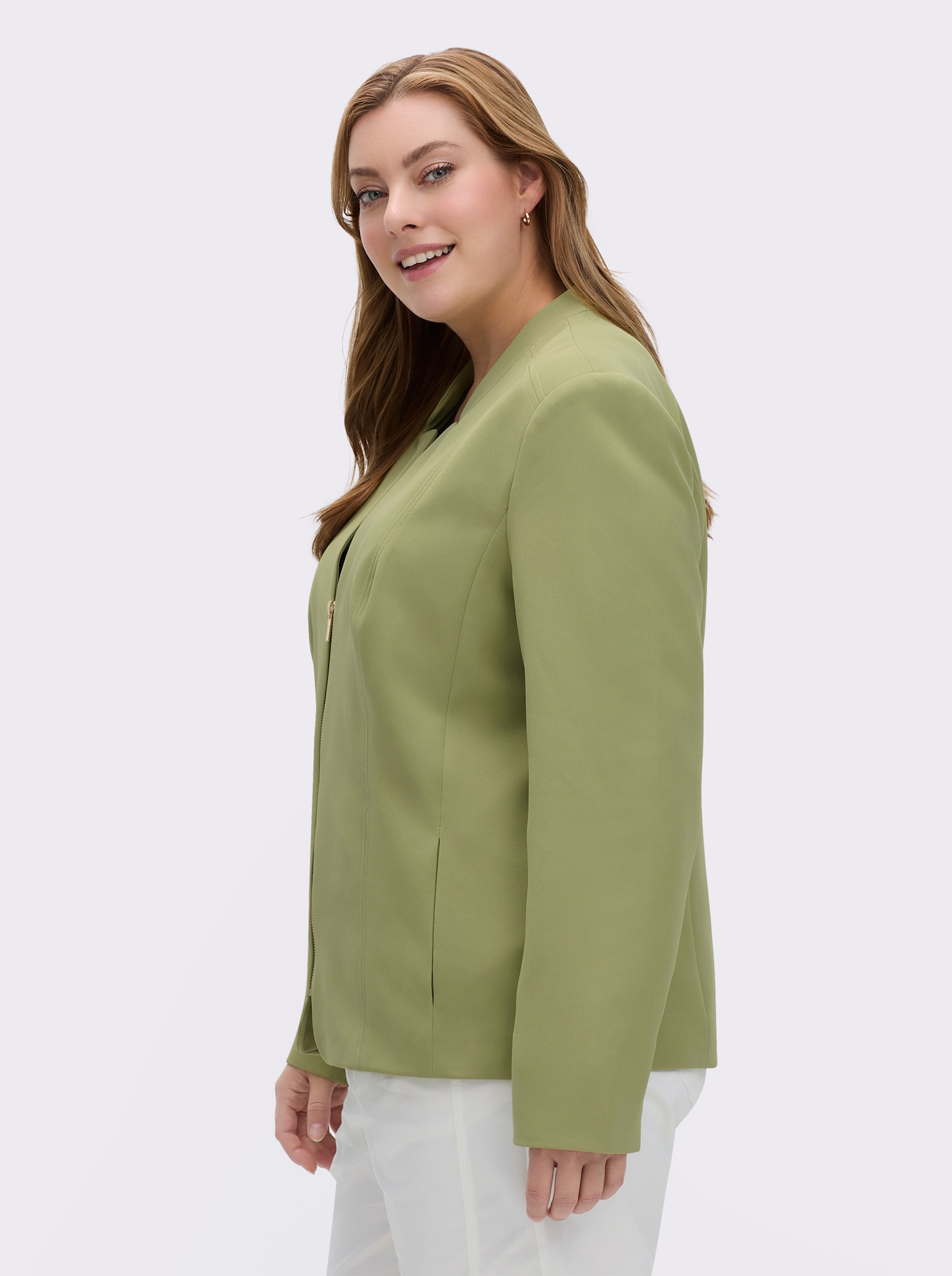 Jackenblazer in bügelfreier Qualität - schilf