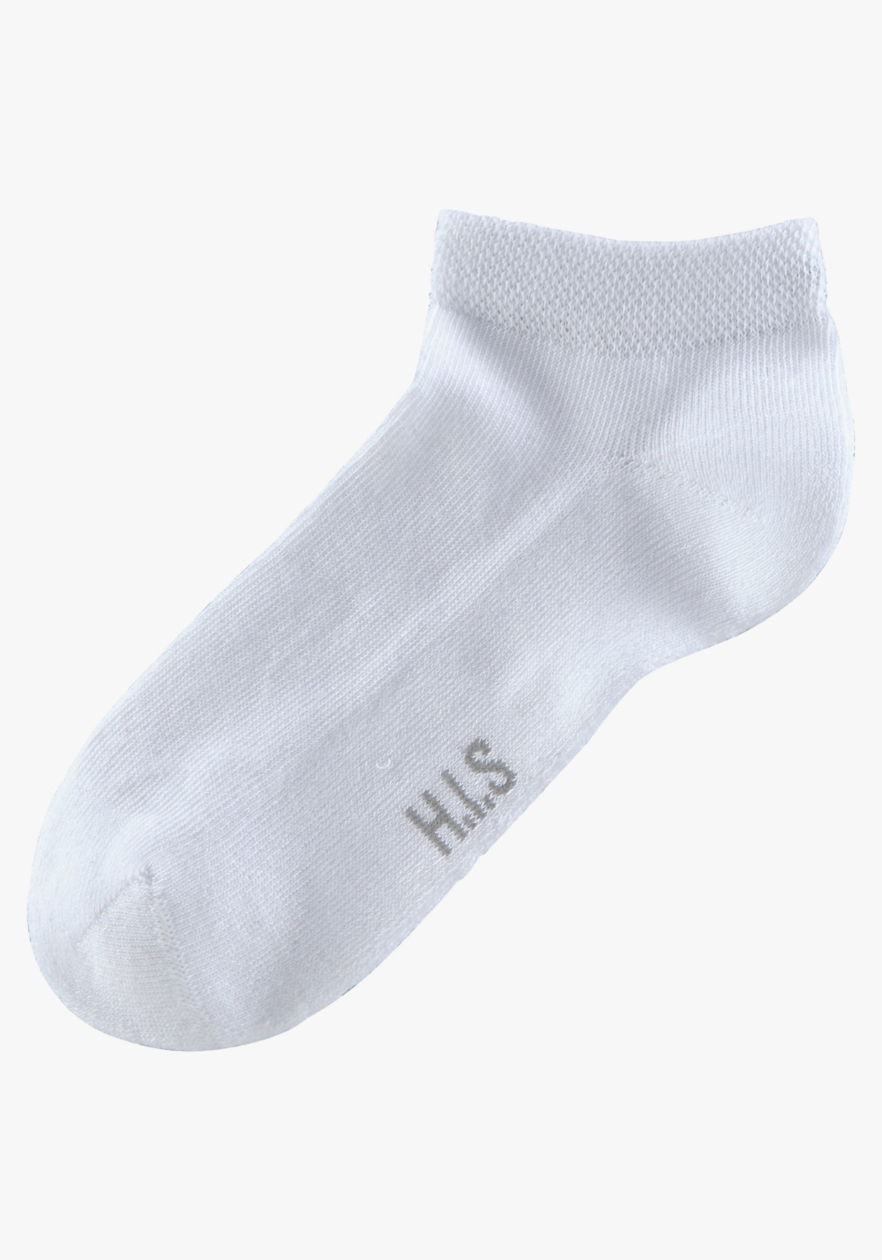 H.I.S Socquettes - 2x noir + 2x blanc + 2x gris chiné