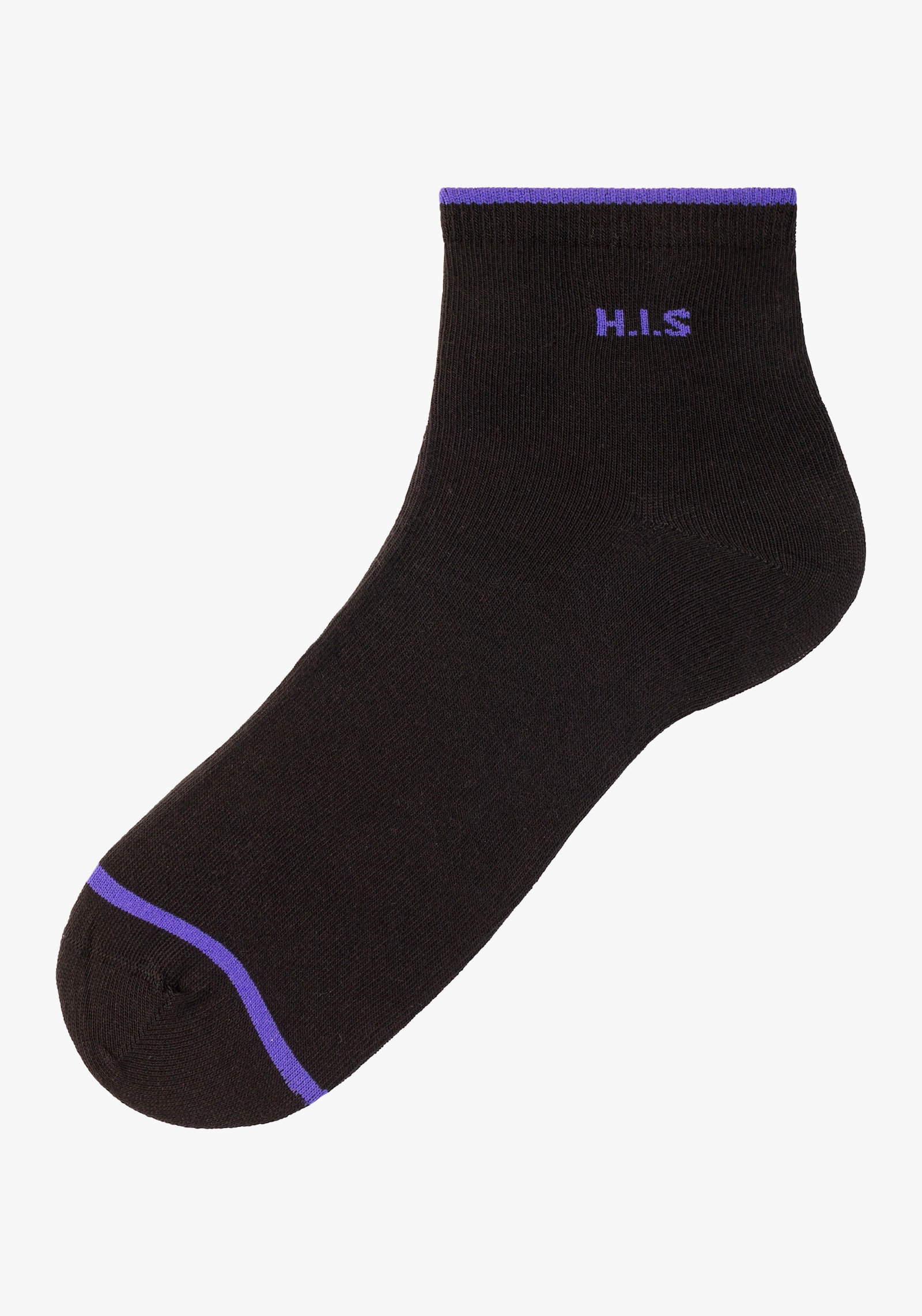 H.I.S Kurzsocken - 7x schwarz