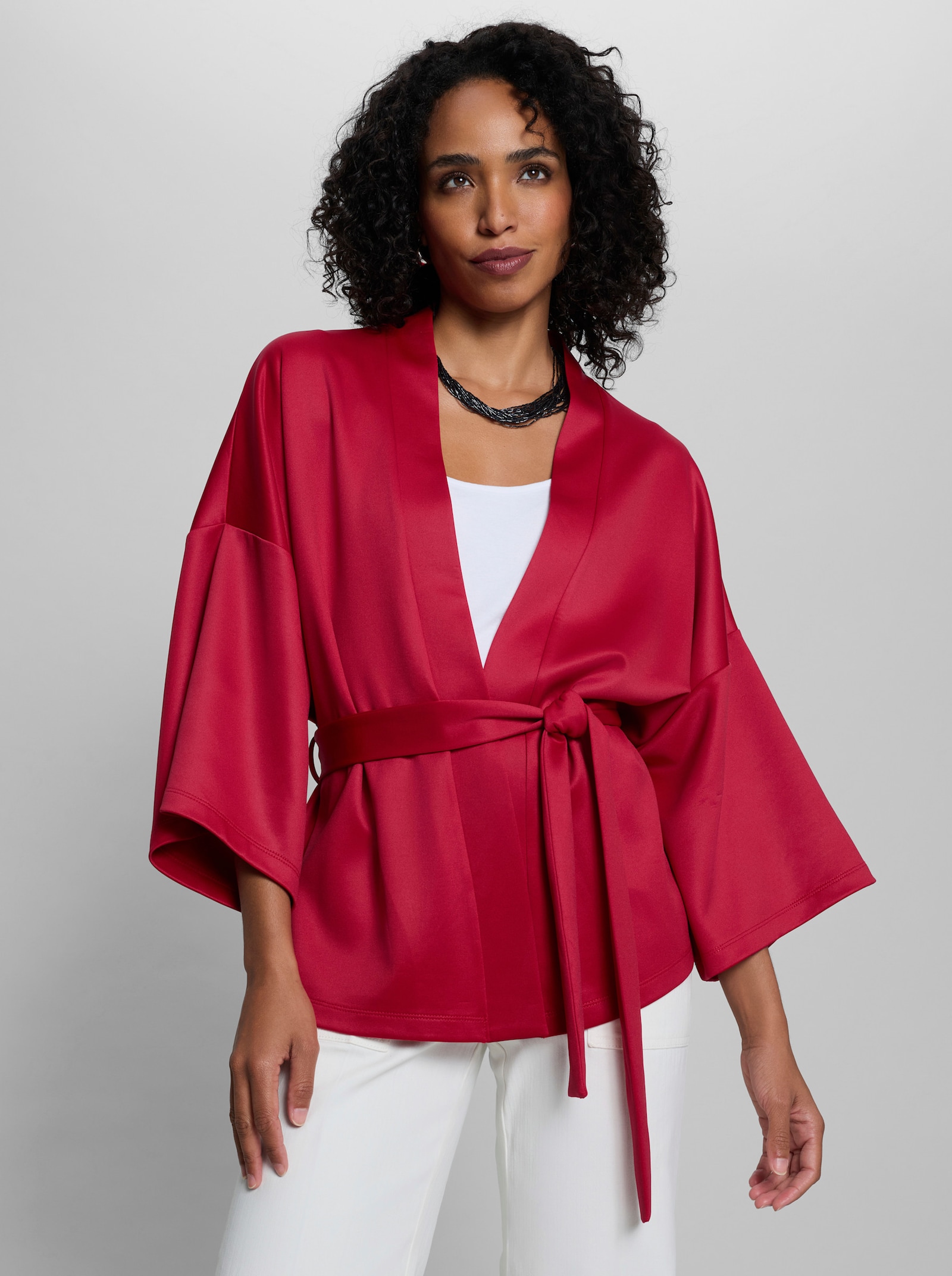heine Shirtjacke im Kimono-Look - rot