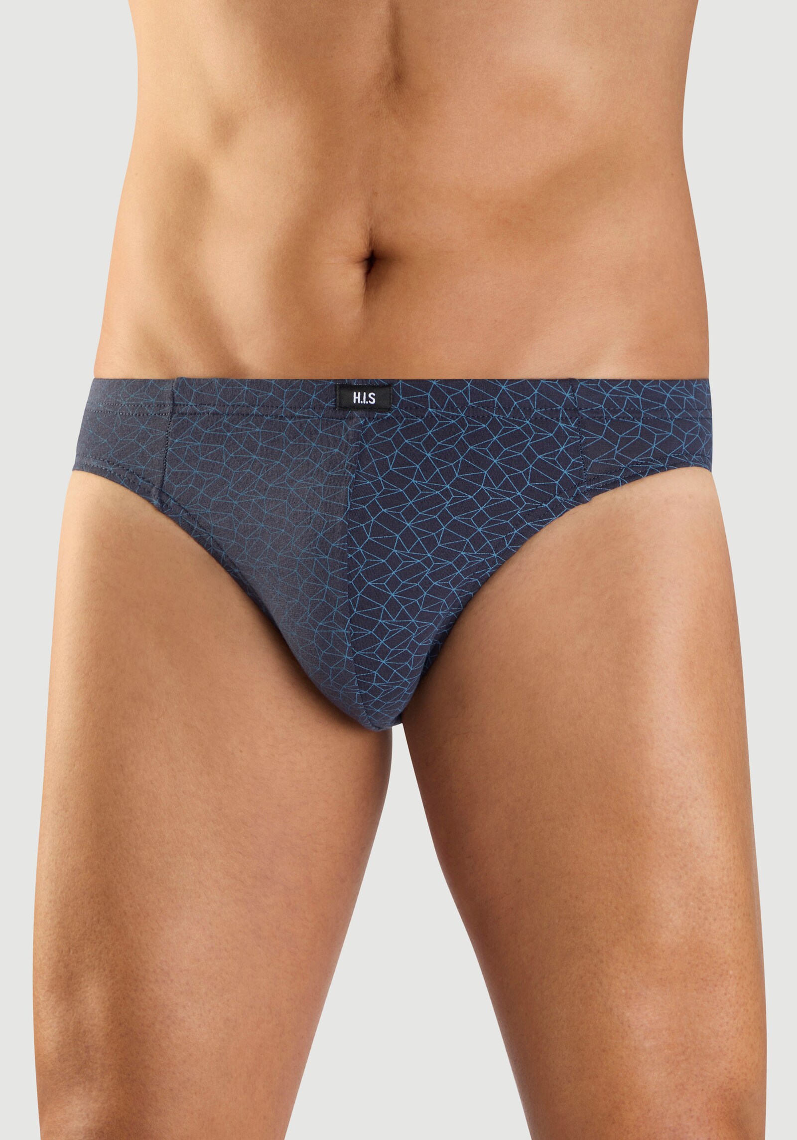 H.I.S Slip - blau/navy/hellblau/navy-blau-gestreift/navy-blau-bedruckt