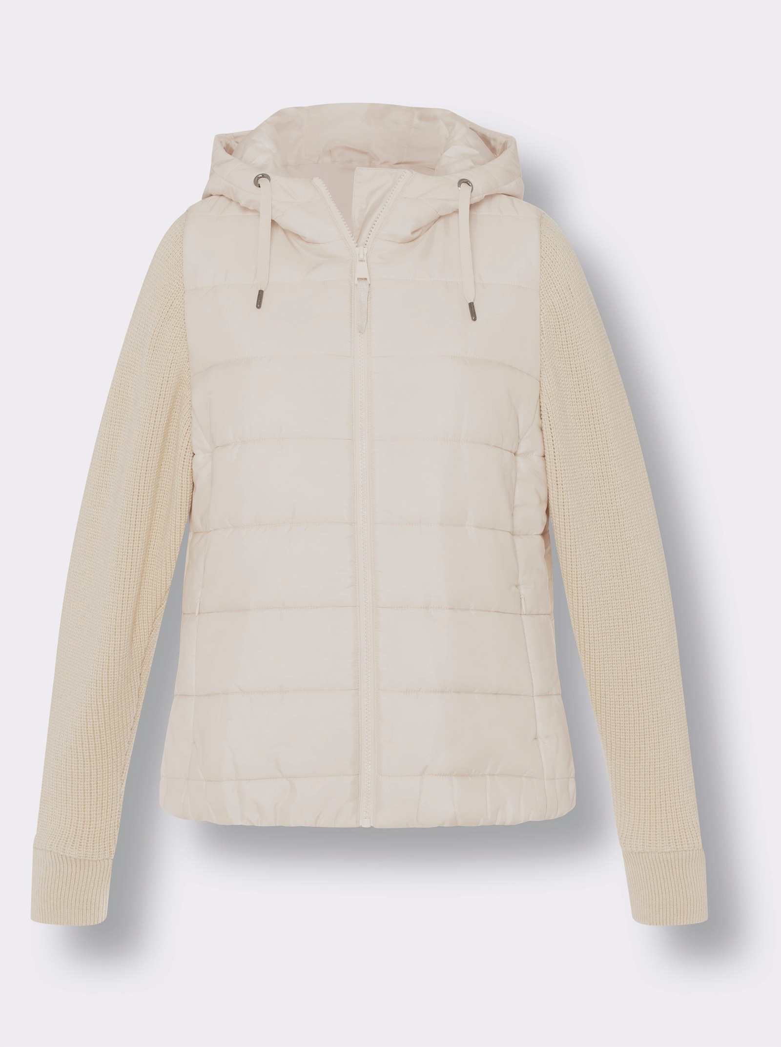 heine Veste matelassée à manches en tricot - café au lait