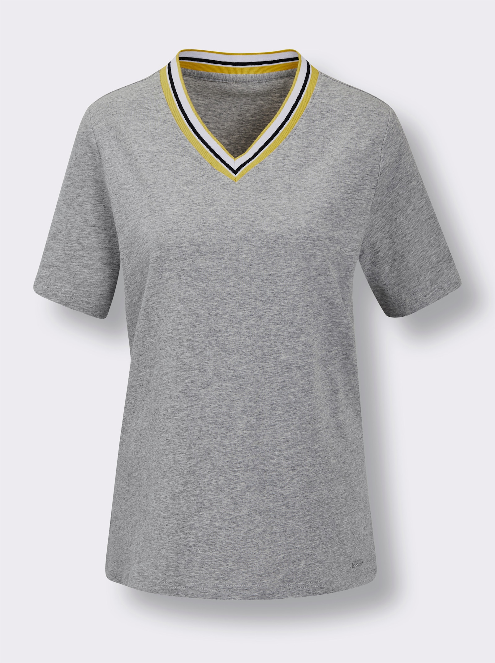 feel good Shirt - grau-meliert