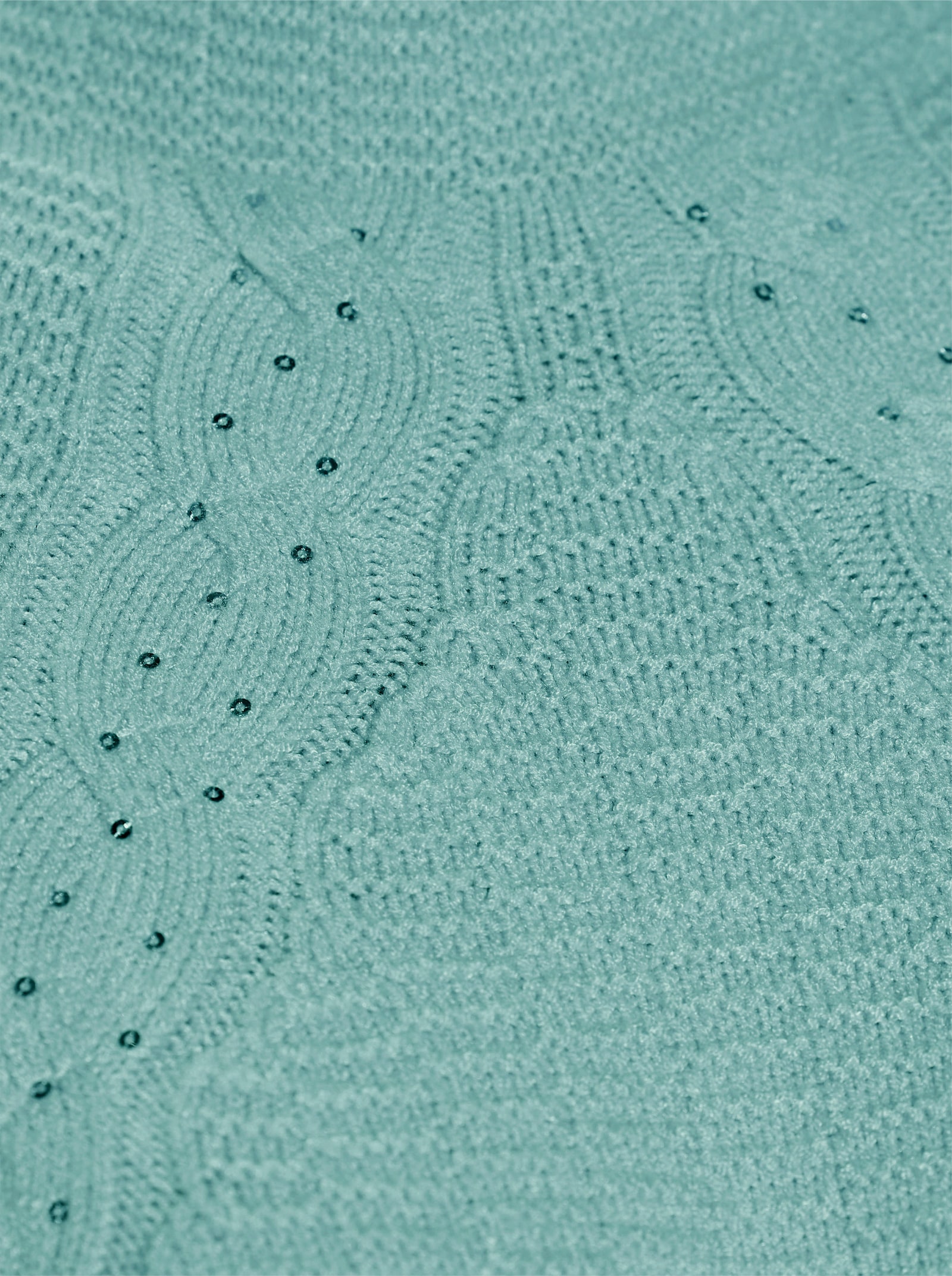 Longpullover mit Pailletten - salbei